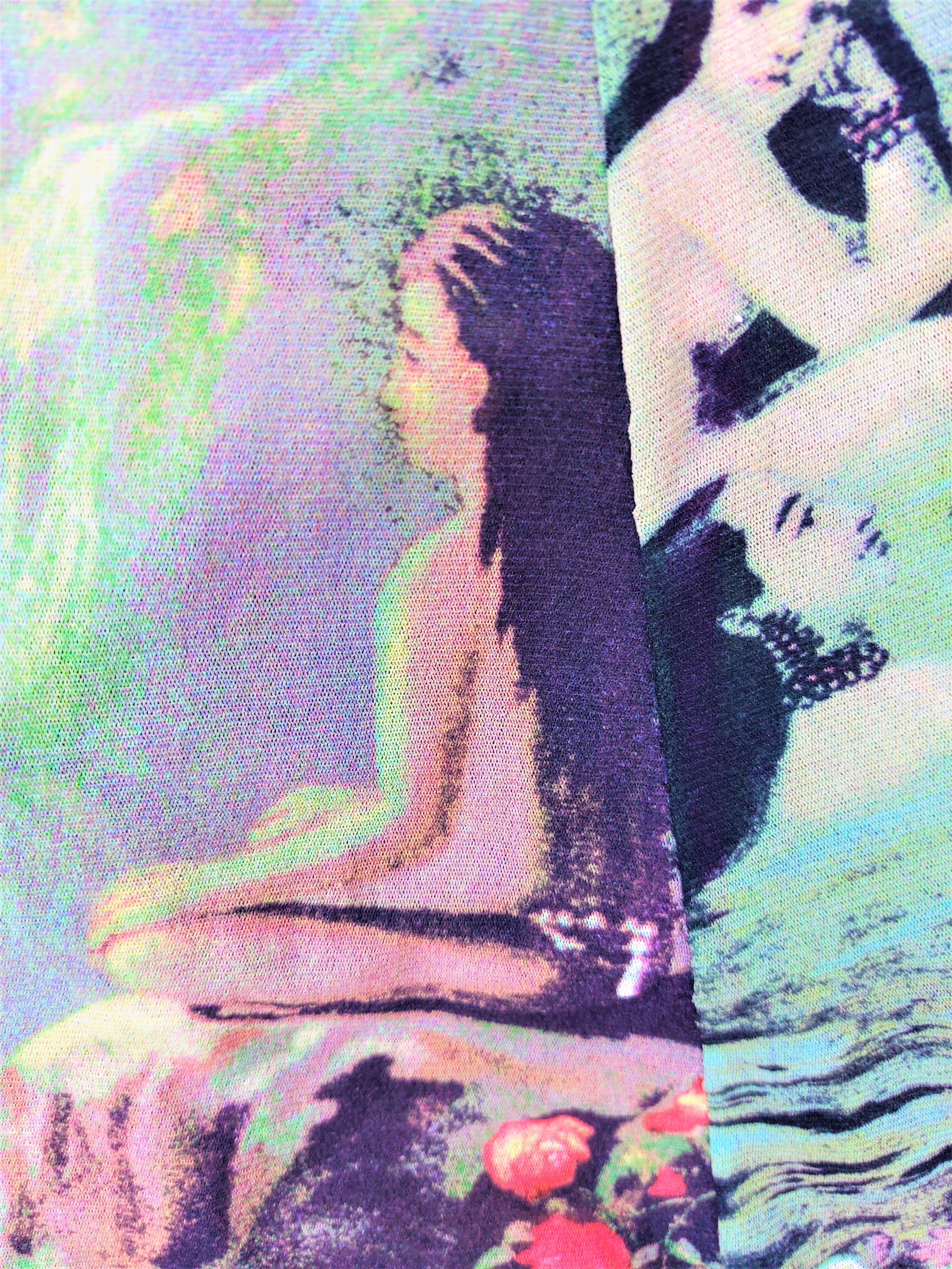 Jean Paul Gaultier Mesh Oriental Bath Portrait Face Venus Angel Faun Asian Dress en vente 2