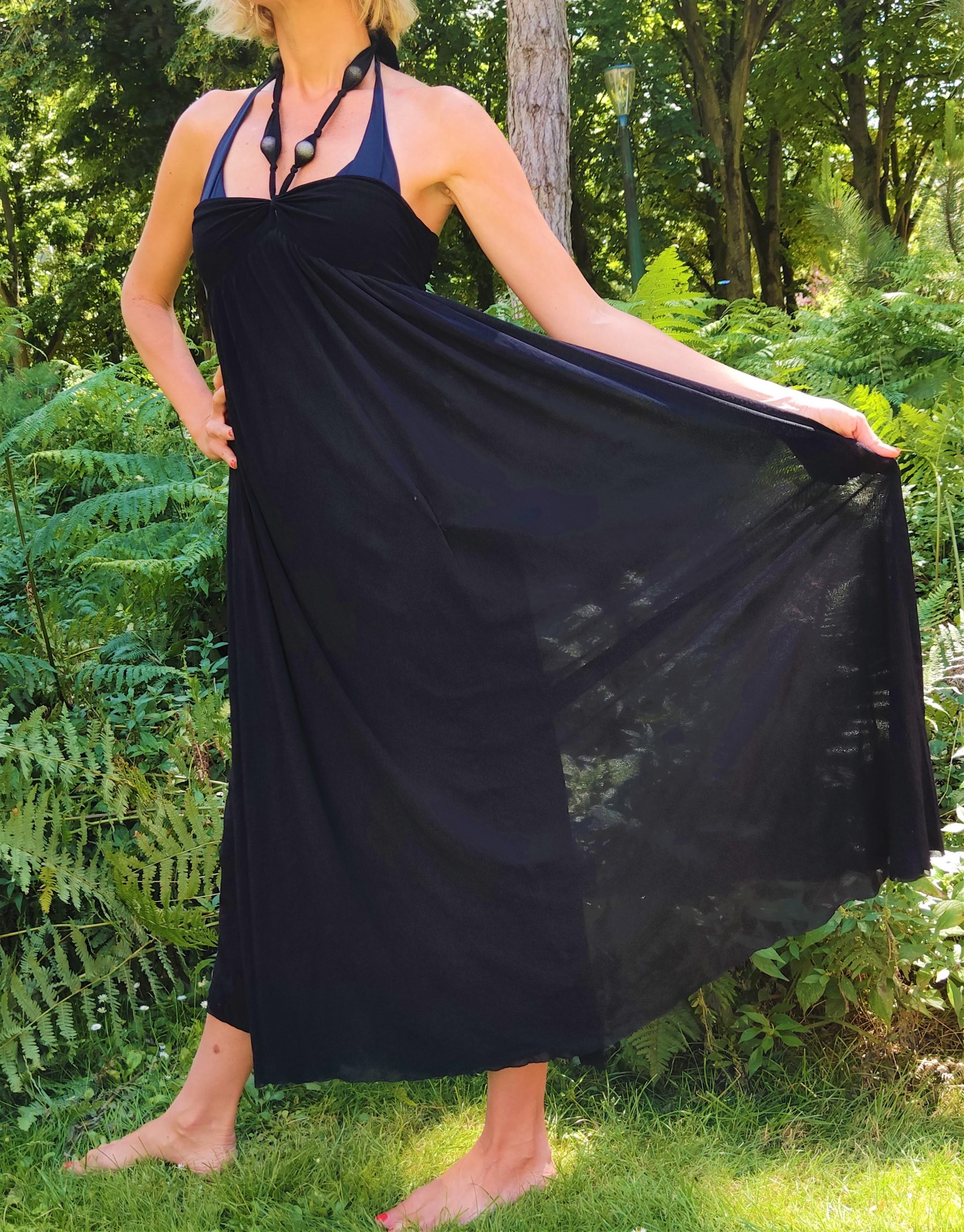 Women's Jean Paul Gaultier Mesh Summer Beach Evening Transparent Vintage Maxi Dress For Sale