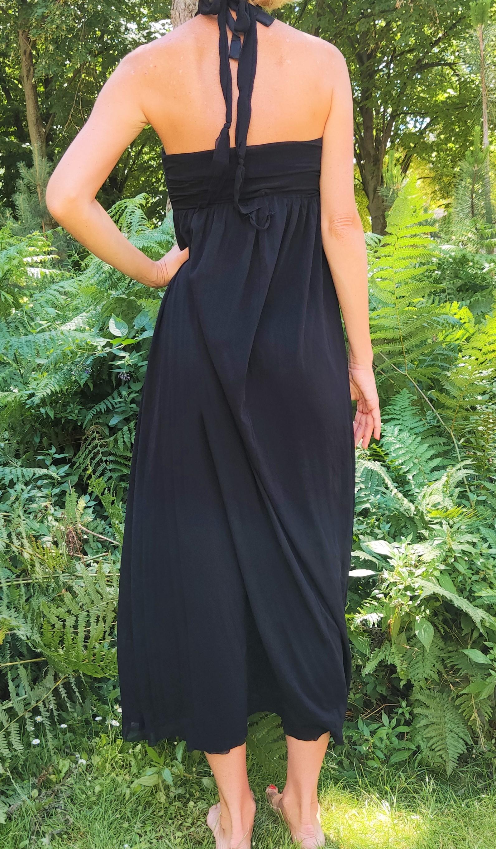 Jean Paul Gaultier Mesh Sommer Strand Abend Transparent Vintage Maxi Kleid im Angebot 1