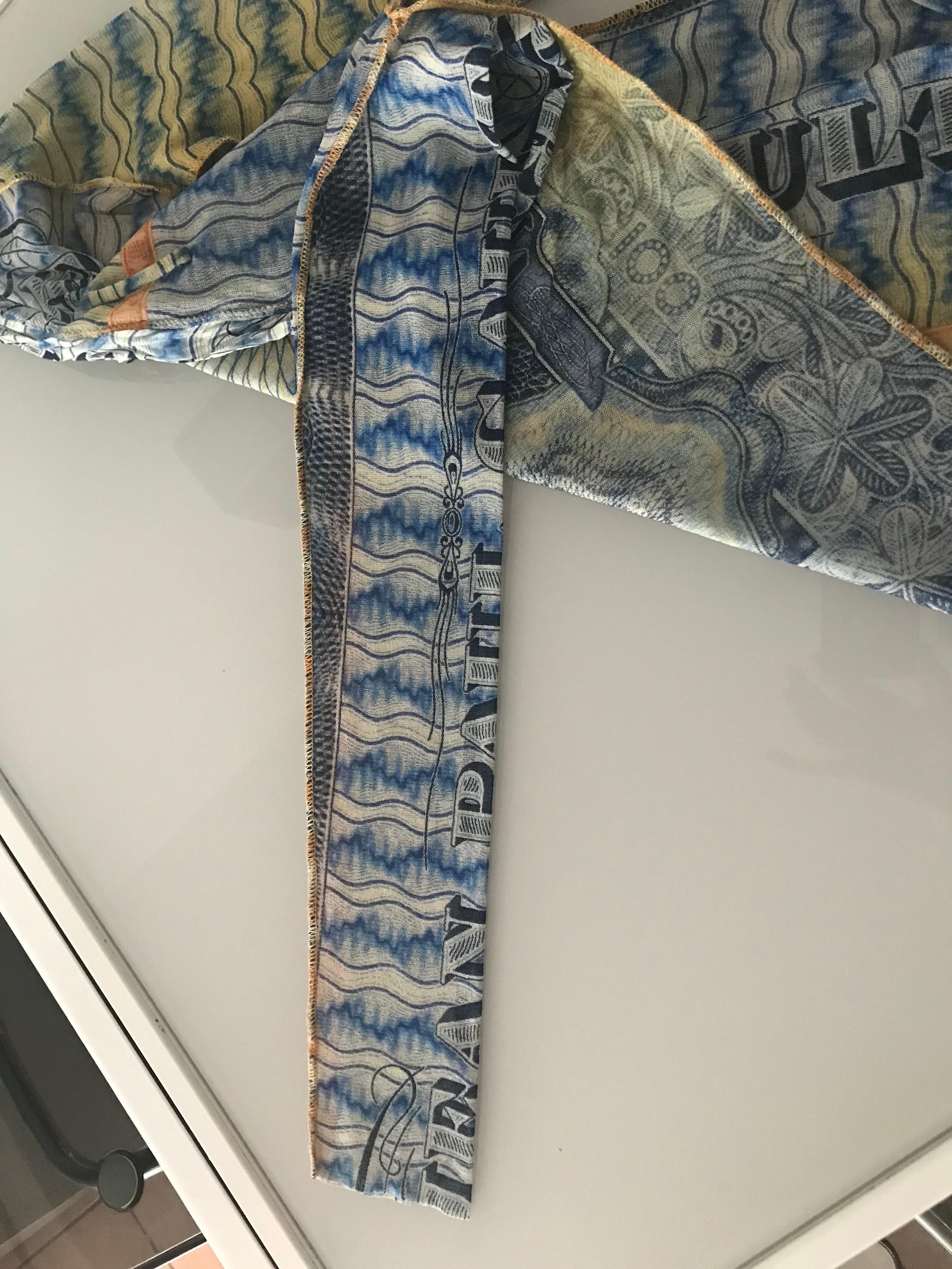 Camiseta Jean Paul Gaultier Mesh Tatoo vintage en venta 5