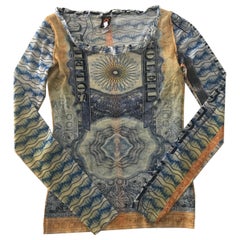 Jean Paul Gaultier Mesh Tatoo t-shirt vintage