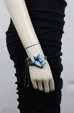 JEAN PAUL GAULTIER Metal and Ceramic Cuff Bracelet