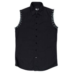 Jean Paul Gaultier Metal Pierced Sleeveless Shirt