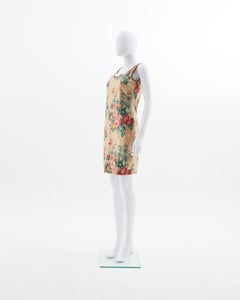 Jean Paul Gaultier metallic gold sequin crop-top and dress set, ss 1991