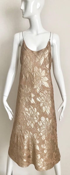 Jean Paul Gaultier Metallic Silk Jacquard  Dress with Jacket