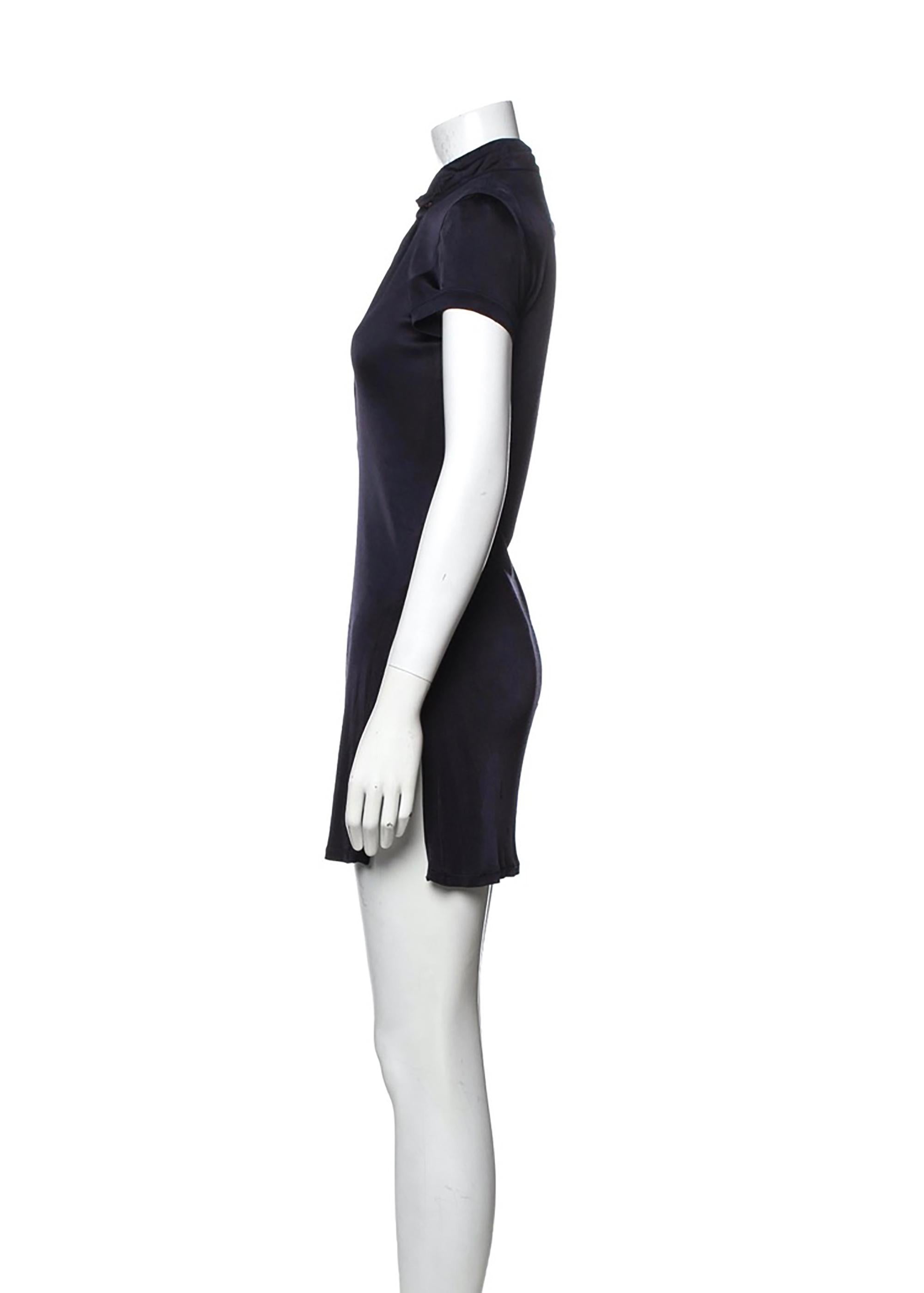 Jean Paul Gaultier stretch mini dress with mock neck from the 1990s
100% rayon 
Sz L / US 10 / IT 46
32
