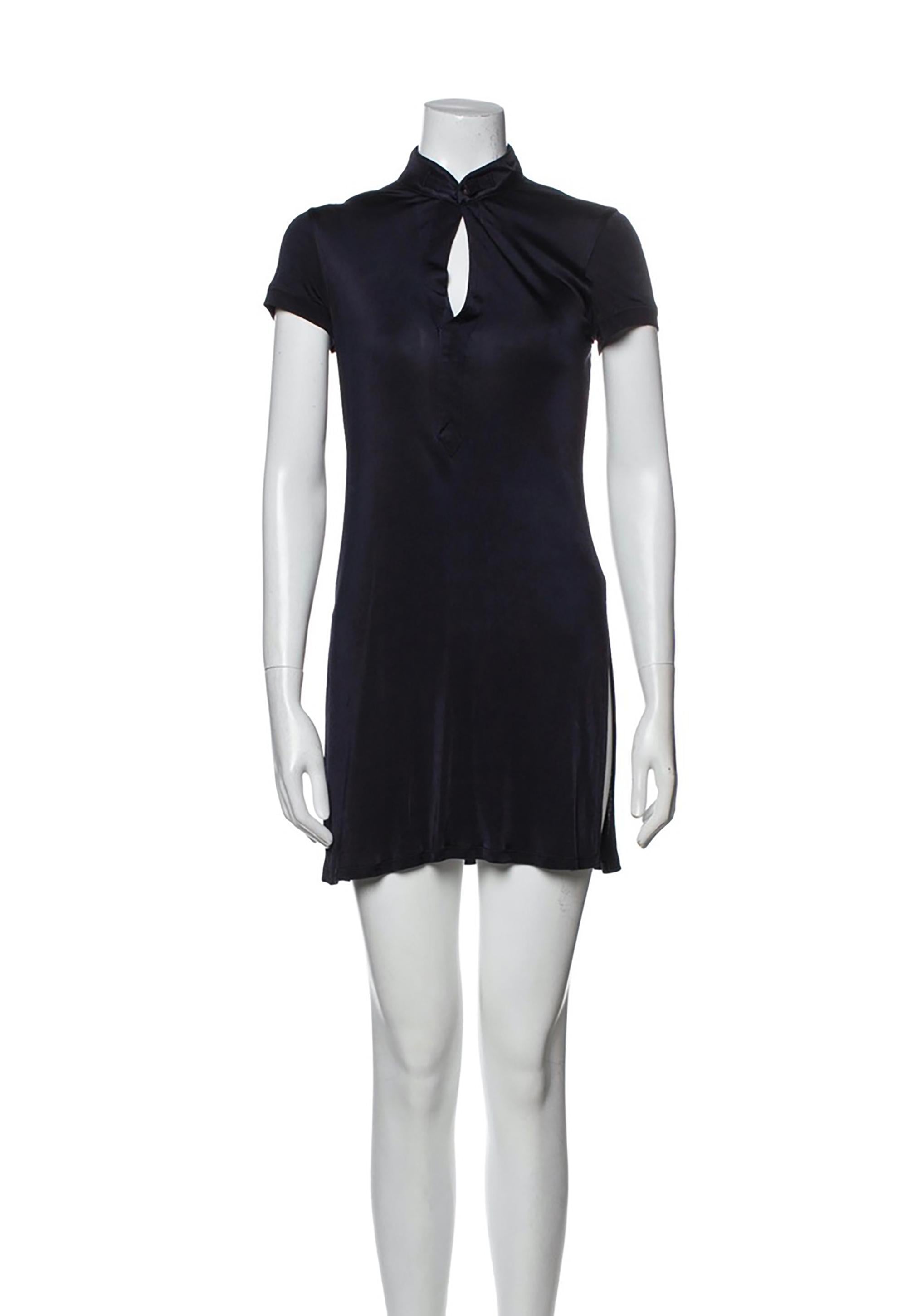Black Jean Paul Gaultier mini dress 1990s For Sale