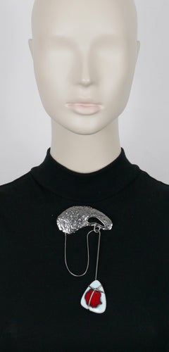 JEAN PAUL GAULTIER Modernist Mobile Dangle Brooch