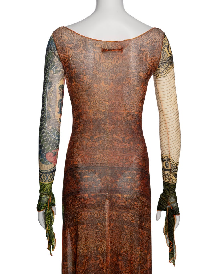 money print bodycon dress Joskaa Money Graphics Mesh Print Long Sleeve Dresses for Women Street –  Mega Mart Center