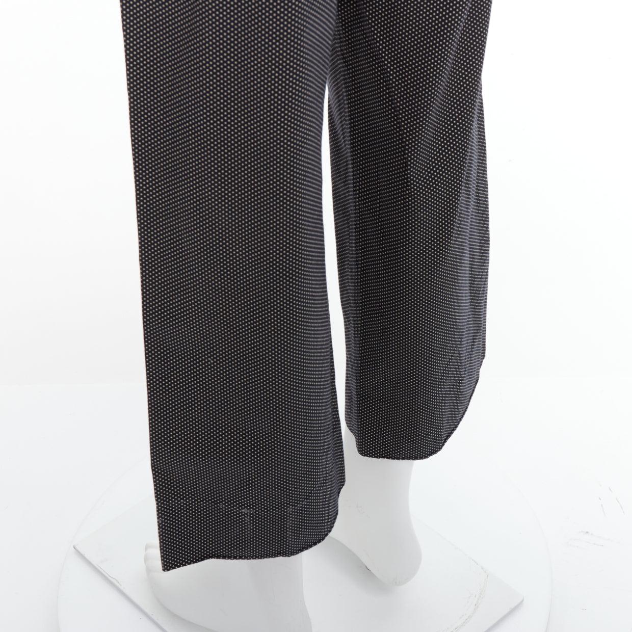 JEAN PAUL GAULTIER Monsieur black white polka dot wide pants FR48 M
Reference: PRCG/A00053
Brand: Jean Paul Gaultier
Designer: Jean Paul Gaultier
Collection: Monsieur
Material: Fabric
Color: Black, White
Pattern: Polka Dot
Closure: Button Fly
Extra