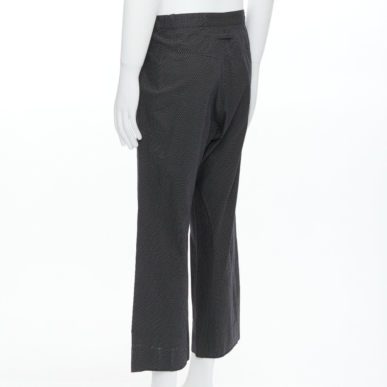 JEAN PAUL GAULTIER Monsieur black white polka dot wide pants FR48 M 1
