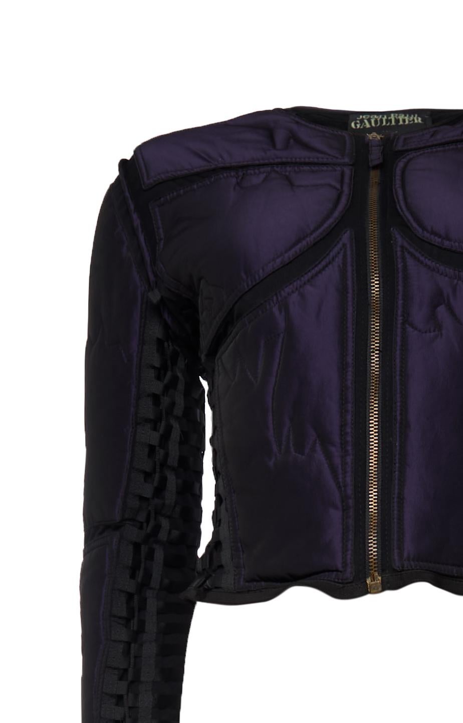 Black Jean Paul Gaultier Motard Jacket For Sale