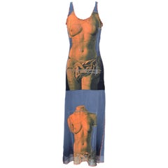 Jean Paul Gaultier Naked Body Image Dress    Mint