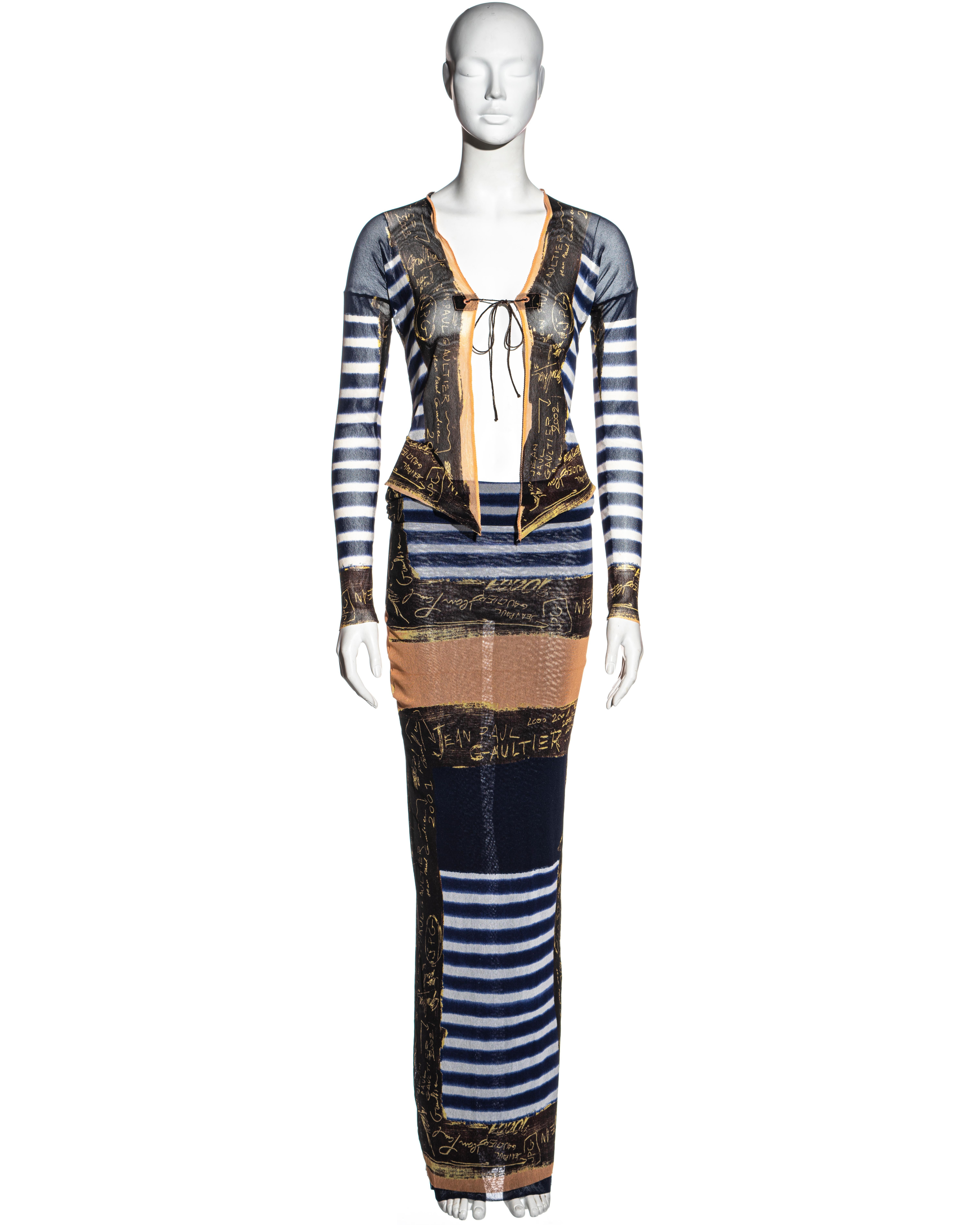 jean paul gaultier striped dress