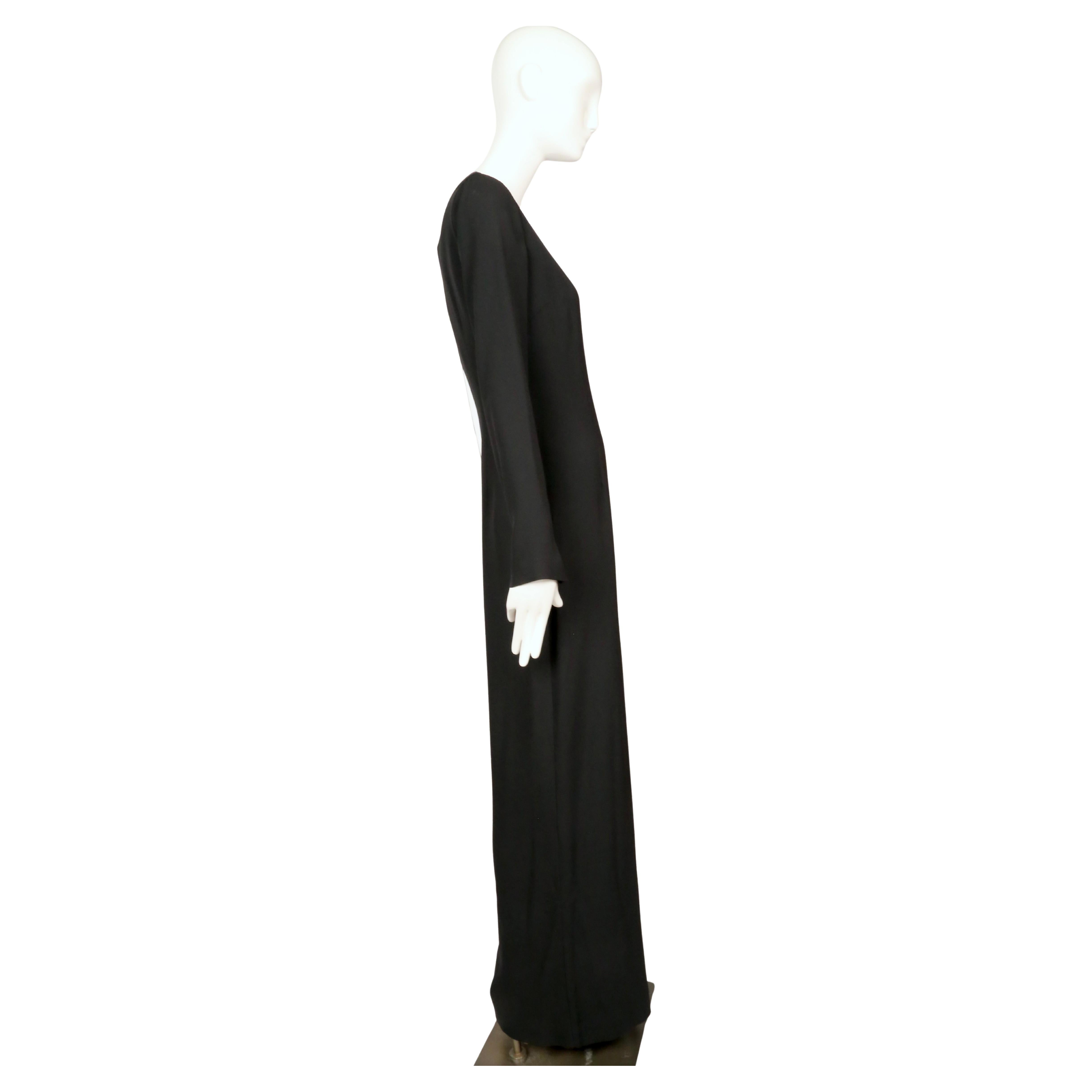 JEAN PAUL GAULTIER Robe à une manche en crêpe noir avec fermetures éclair - NEUVE AVEC ETIQUETTES en vente 1