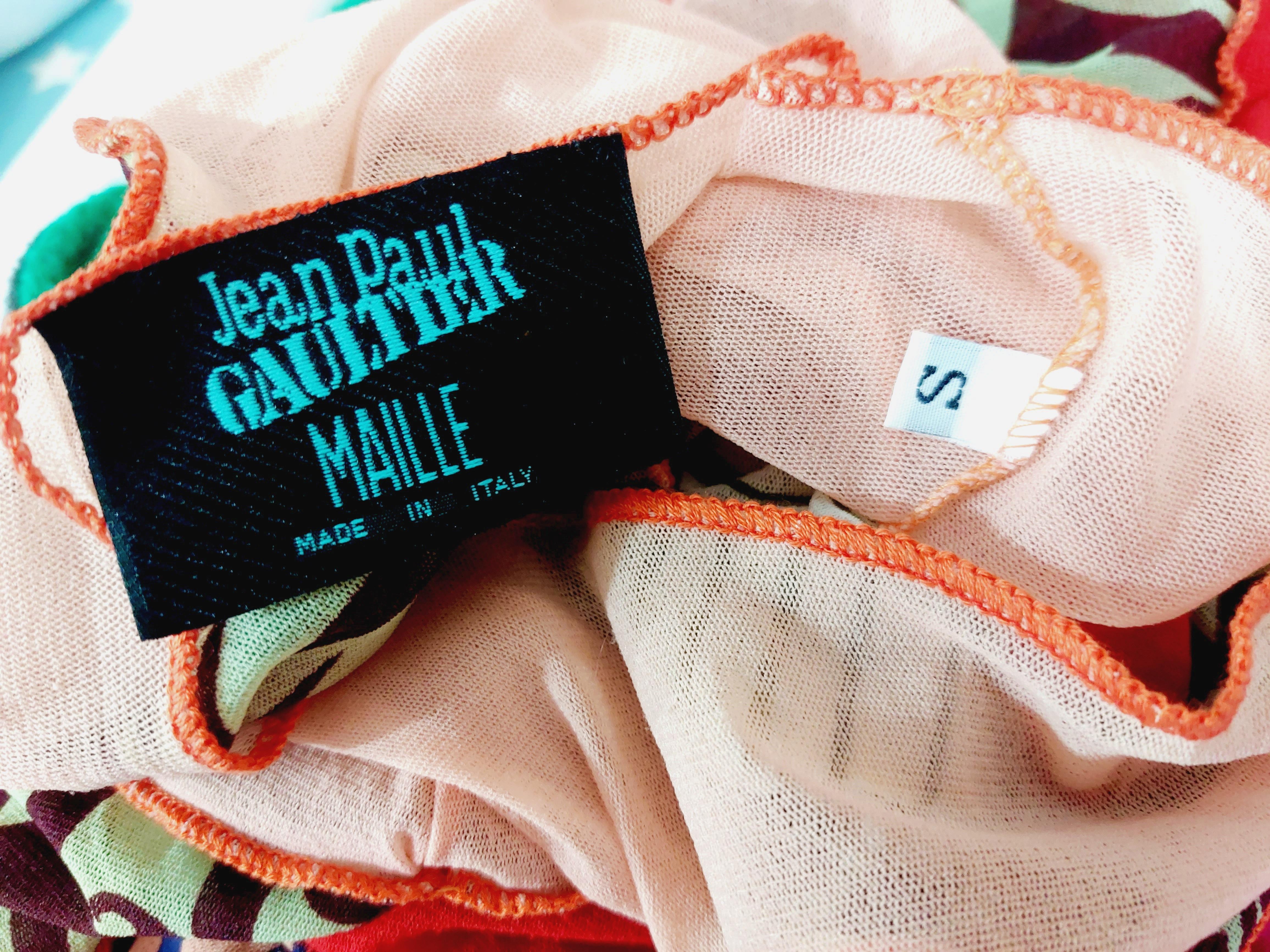 Jean Paul Gaultier Optical Illusion Nude Ethic Trompe l'oeil Vanessa Guide Dress For Sale 11