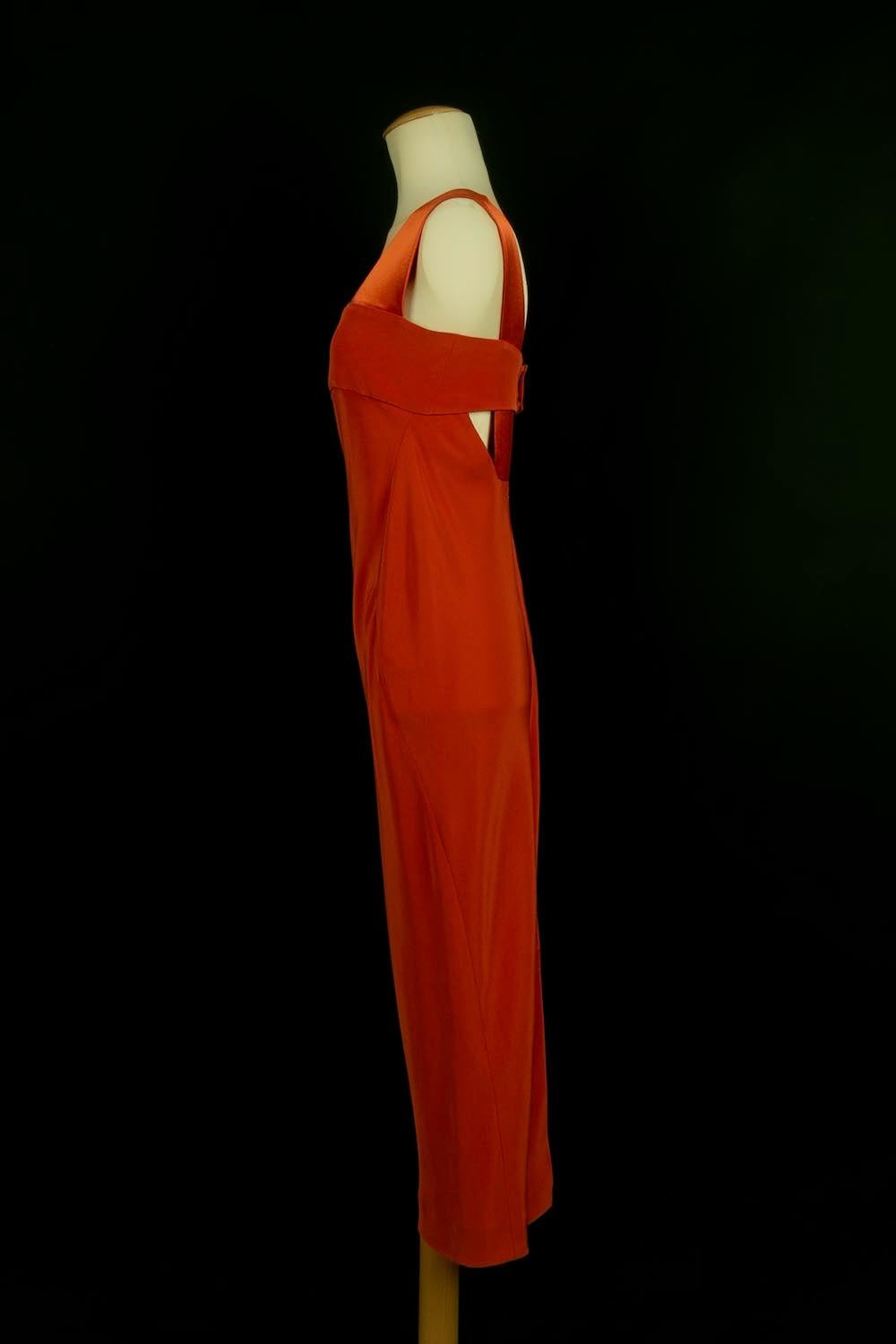 Women's Jean Paul Gaultier Orange Satin Dress