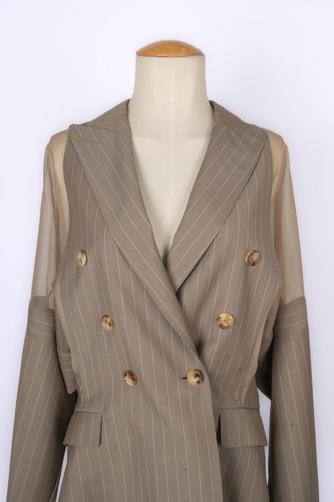 Women's Jean-Paul Gaultier Organza and New Wool Jacket