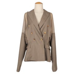 Jean-Paul Gaultier Organza and New Wool Jacket