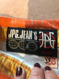 JEAN PAUL GAULTIER pantalon jean monogram  vintage Y2K