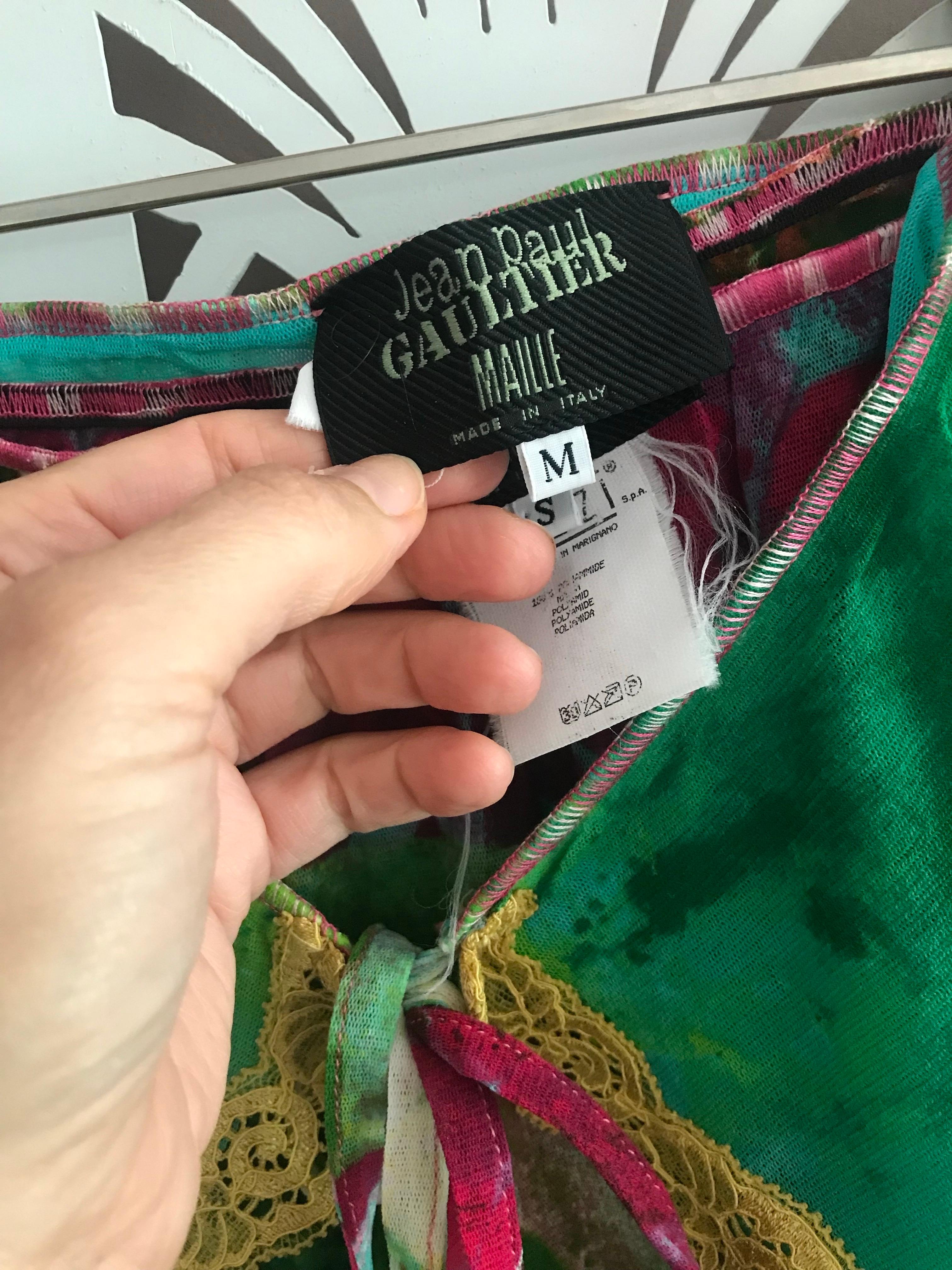 JEAN PAUL GAULTIER Pants, blouse and pareo set. in vendita 6