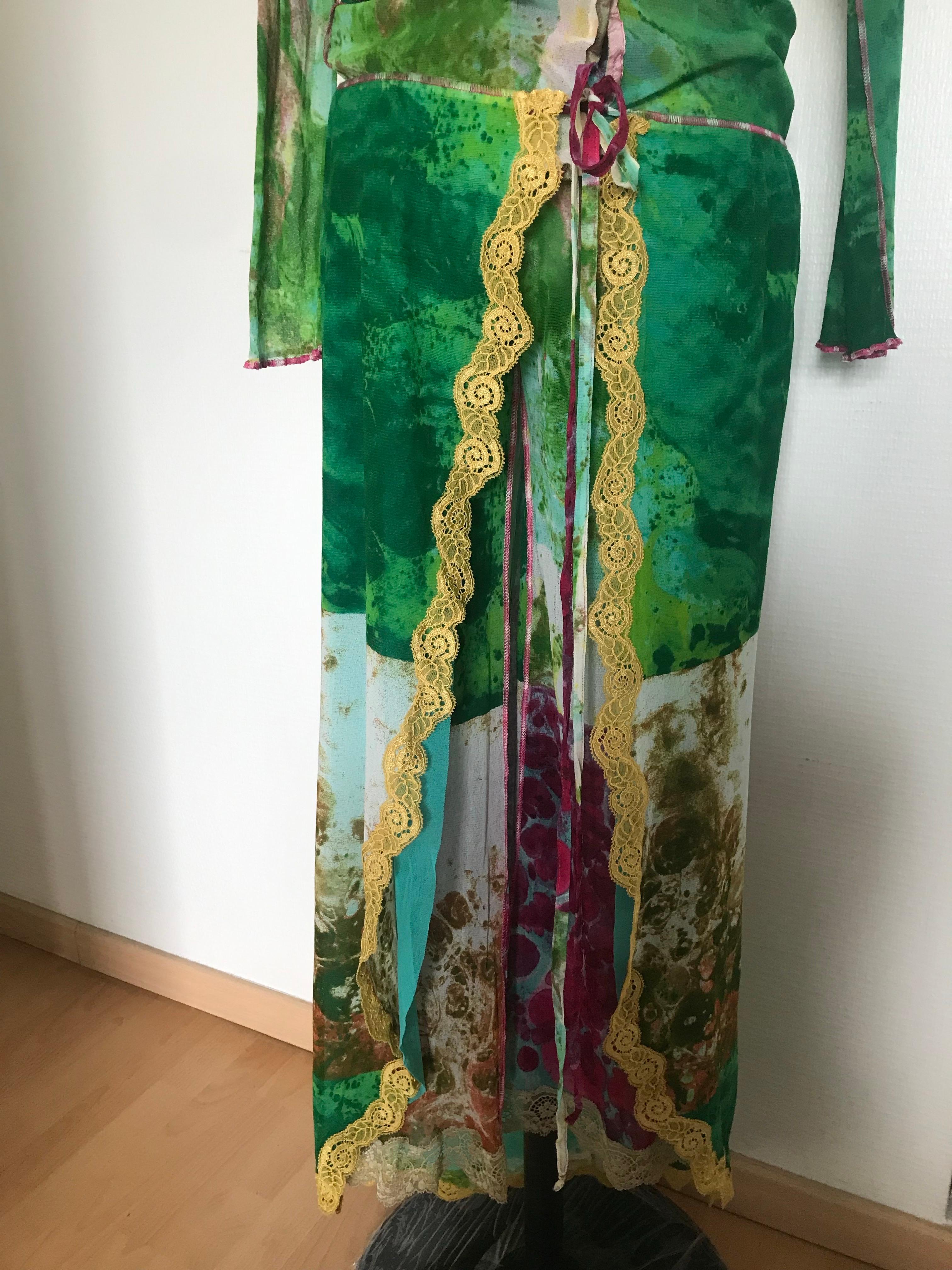 JEAN PAUL GAULTIER Pants, blouse and pareo set. in vendita 16