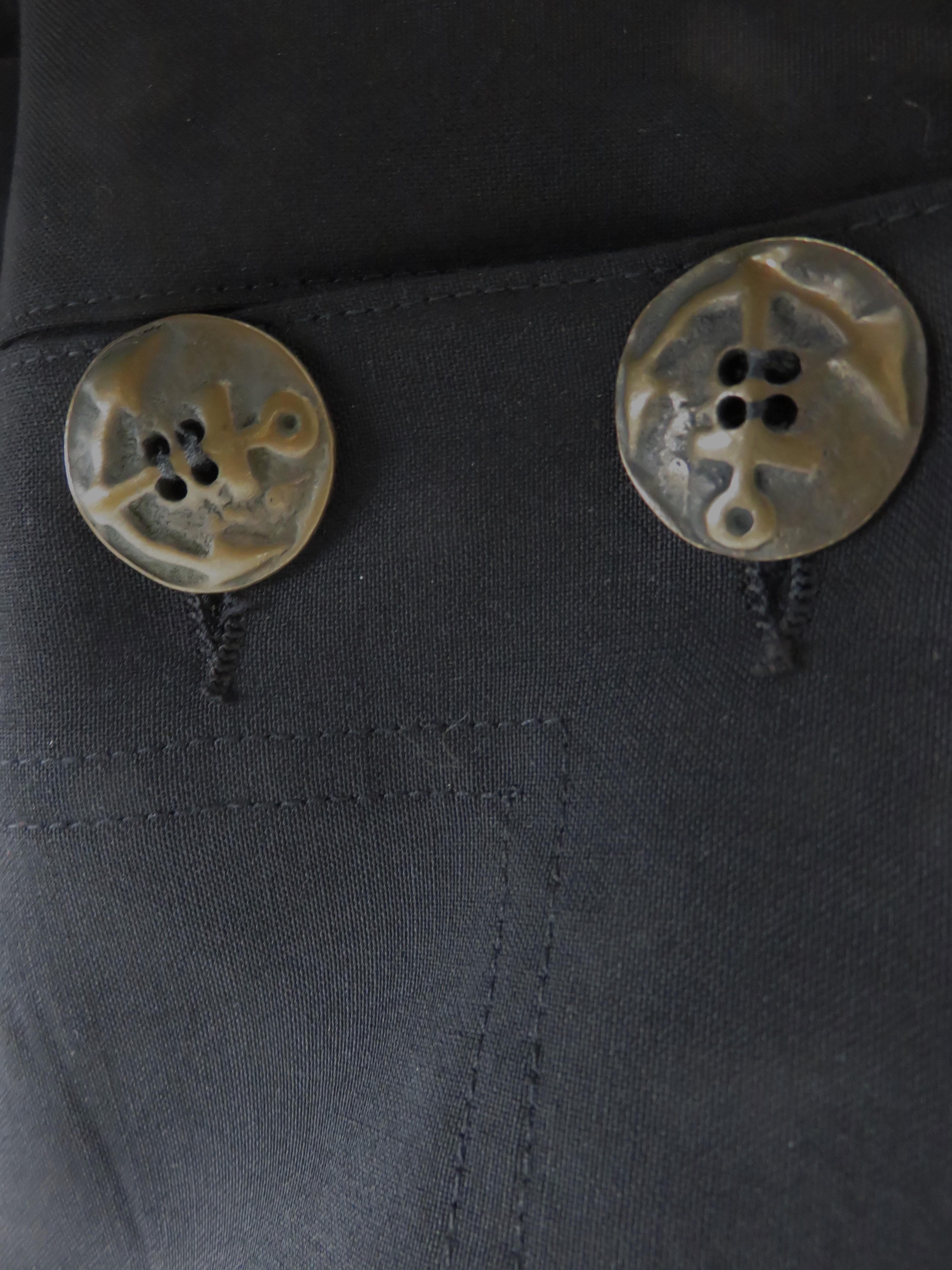 Jean Paul Gaultier Pants Lace up Back and Zipper Leather Belt For Sale 4