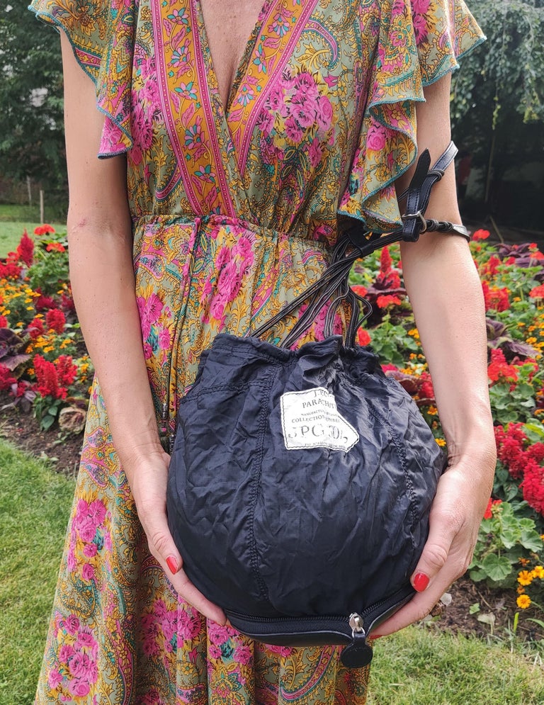 Women's or Men's Jean Paul Gaultier Parachute JPG Foldable Transformable Vintage Straps Bag For Sale