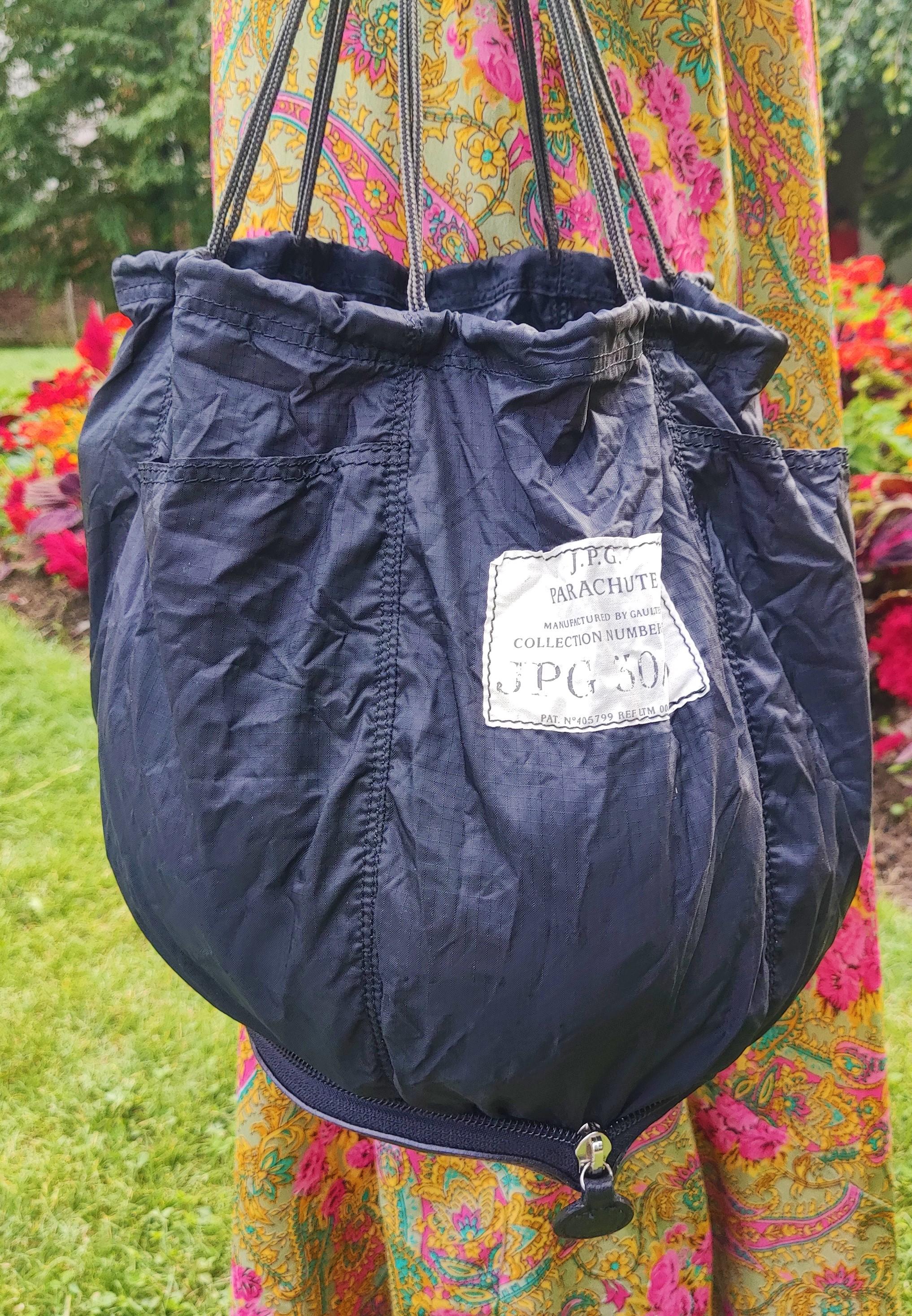 Jean Paul Gaultier Parachute JPG Foldable Transformable Vintage Straps Bag