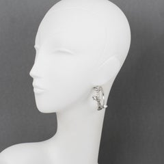 Jean-Paul Gaultier Paris Runway 2013 Cursive Signature Earrings