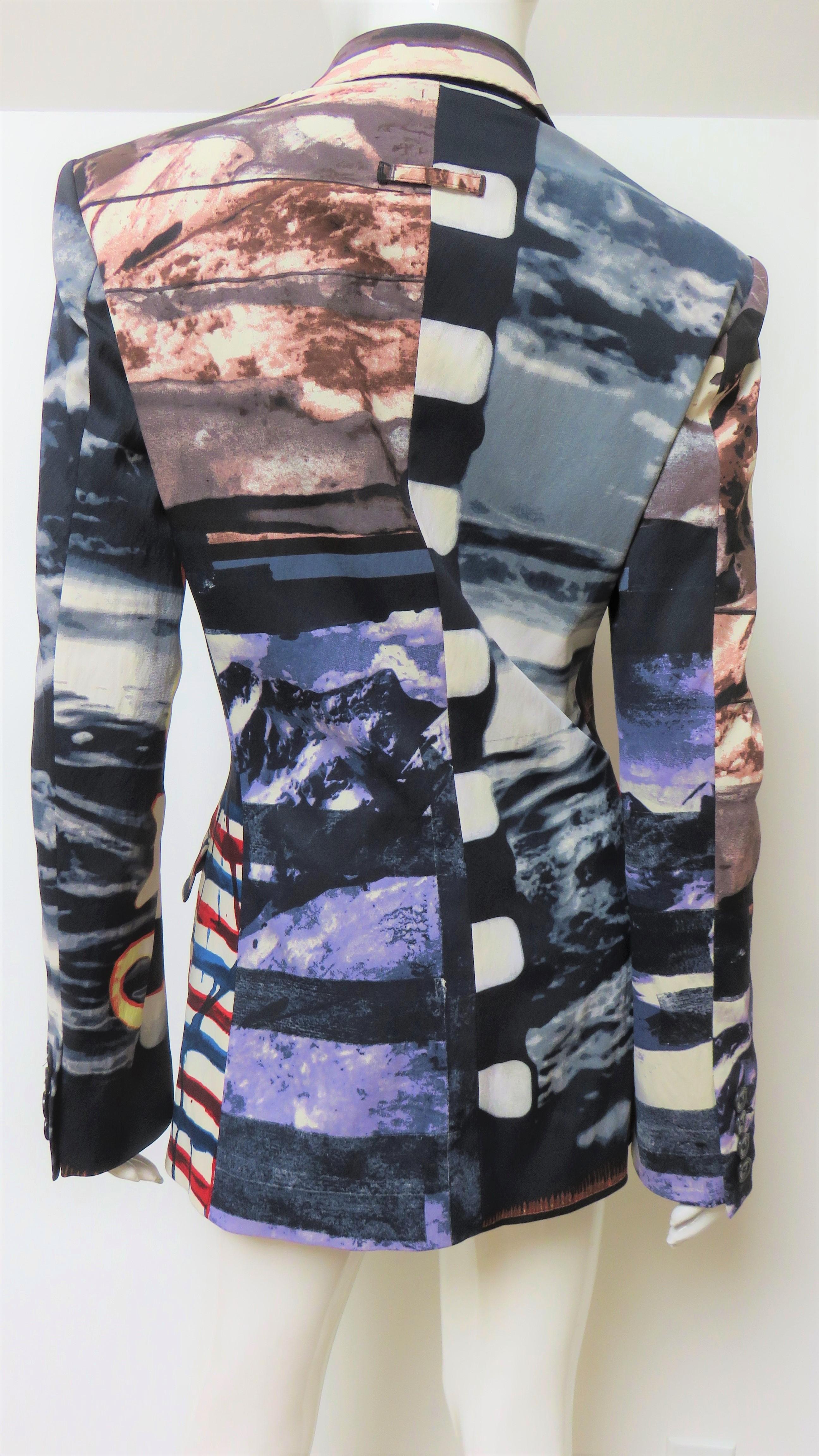 Jean Paul Gaultier Multi Pattern Color Block Jacket For Sale 5