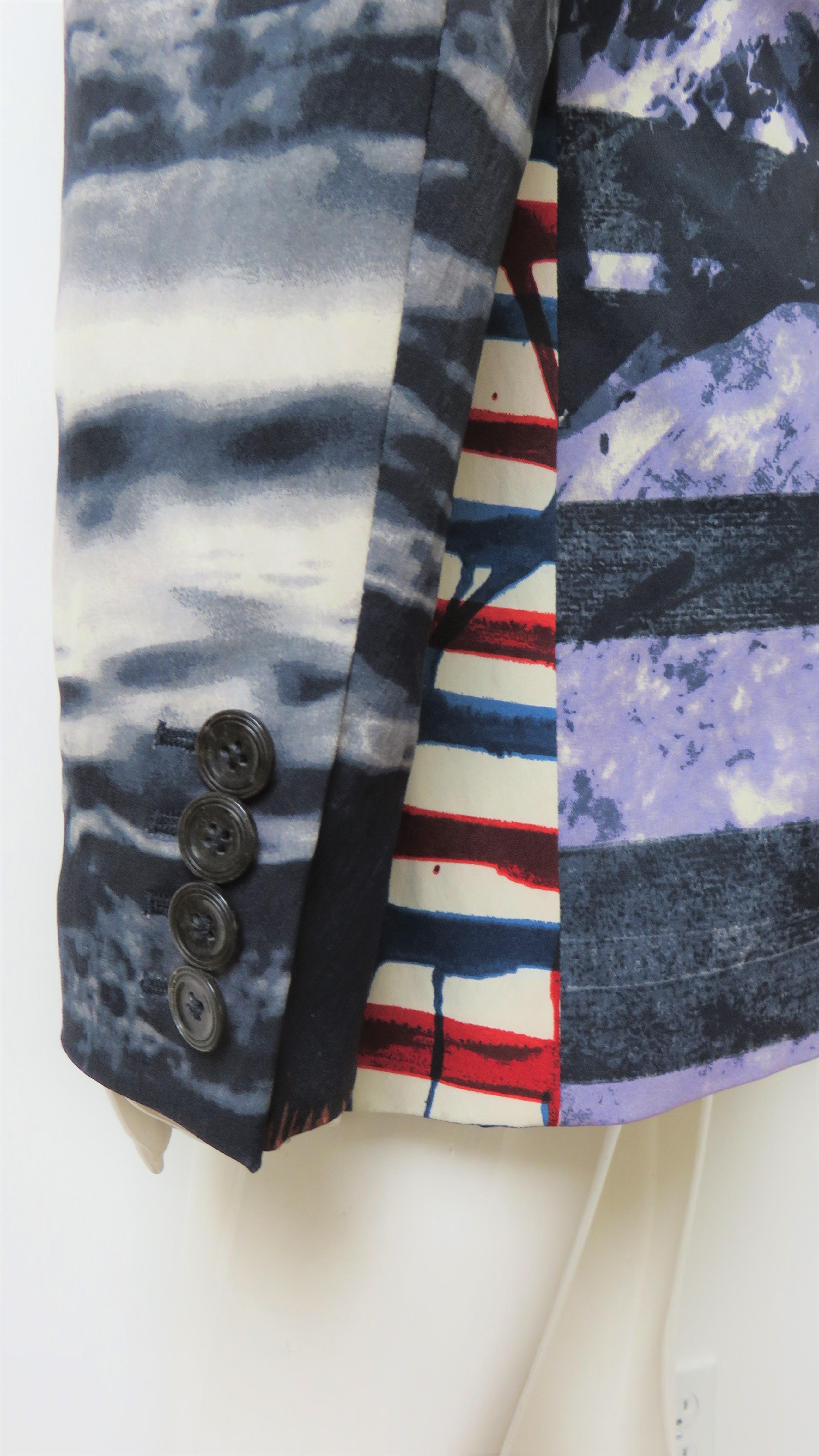 Jean Paul Gaultier Multi Pattern Color Block Jacket For Sale 7