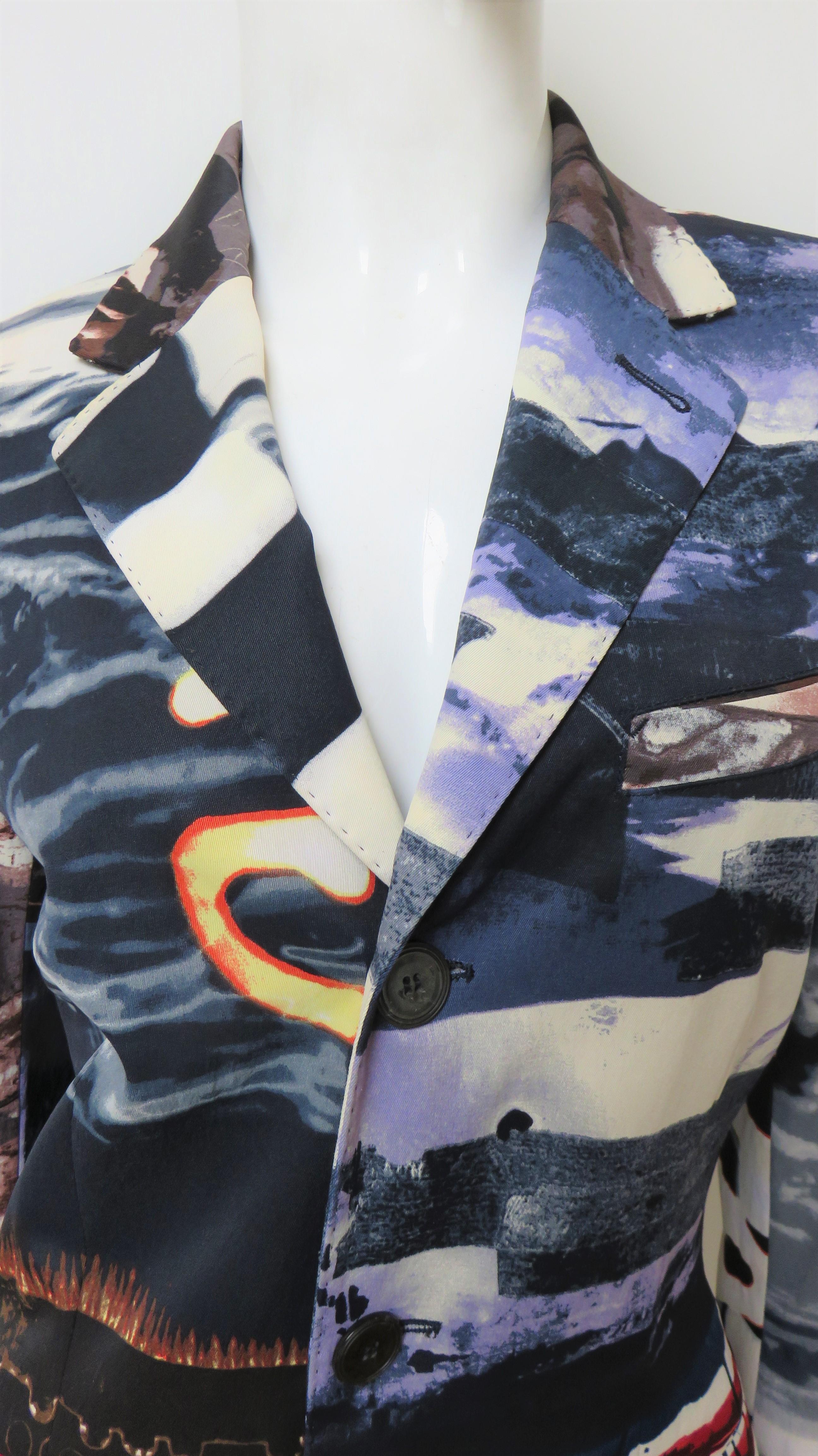 Women's Jean Paul Gaultier Multi Pattern Color Block Jacket For Sale