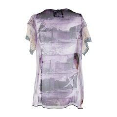 Jean Paul Gaultier Patchwork "Ricamo" mesh top