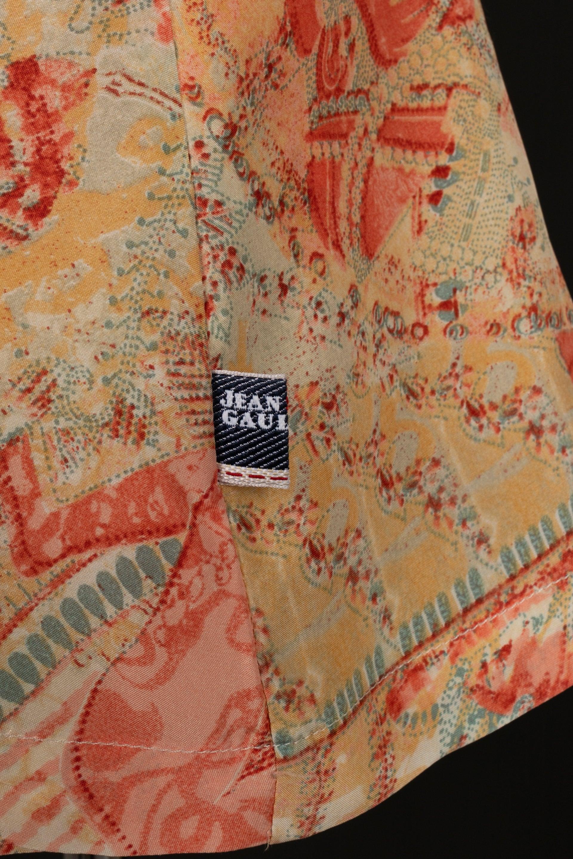 Women's Jean Paul Gaultier Patterned Silk Shirt For Sale