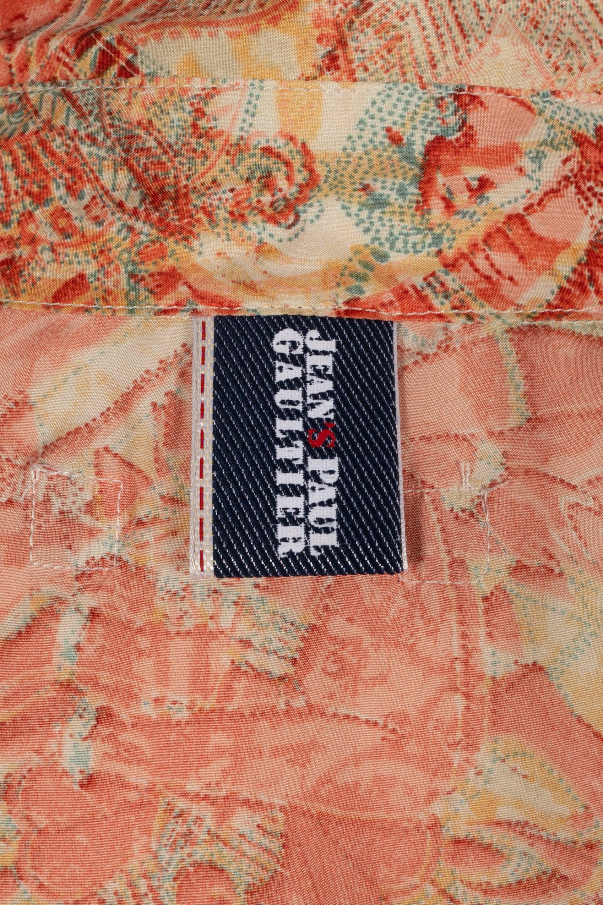 Jean Paul Gaultier Patterned Silk Shirt For Sale 3