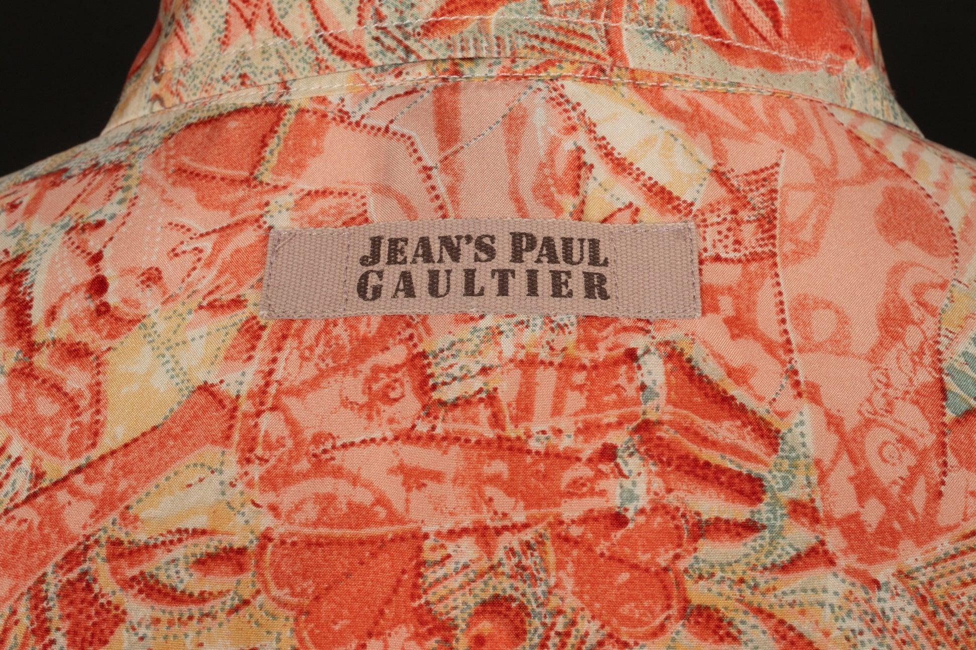 Jean Paul Gaultier Gemustertes Seidenhemd im Angebot 4