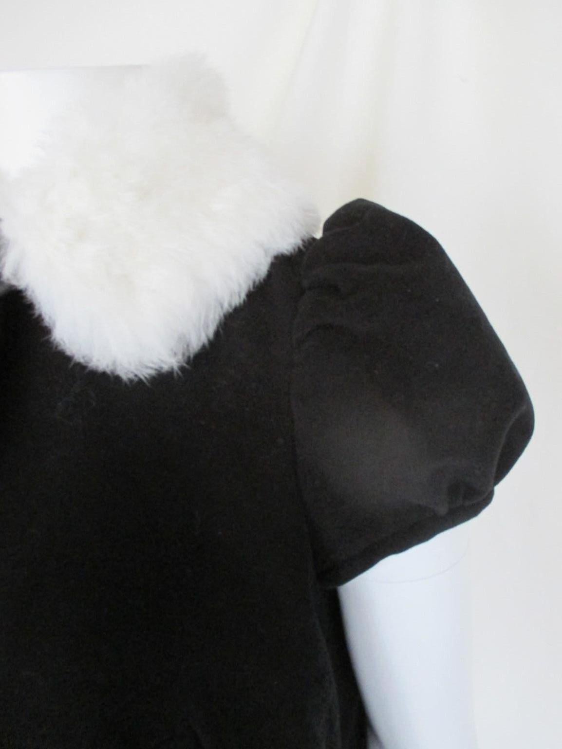 Black Jean Paul Gaultier Petite Bolero Fur small
