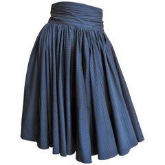 Jean Paul Gaultier Pinstripe Full Skirt