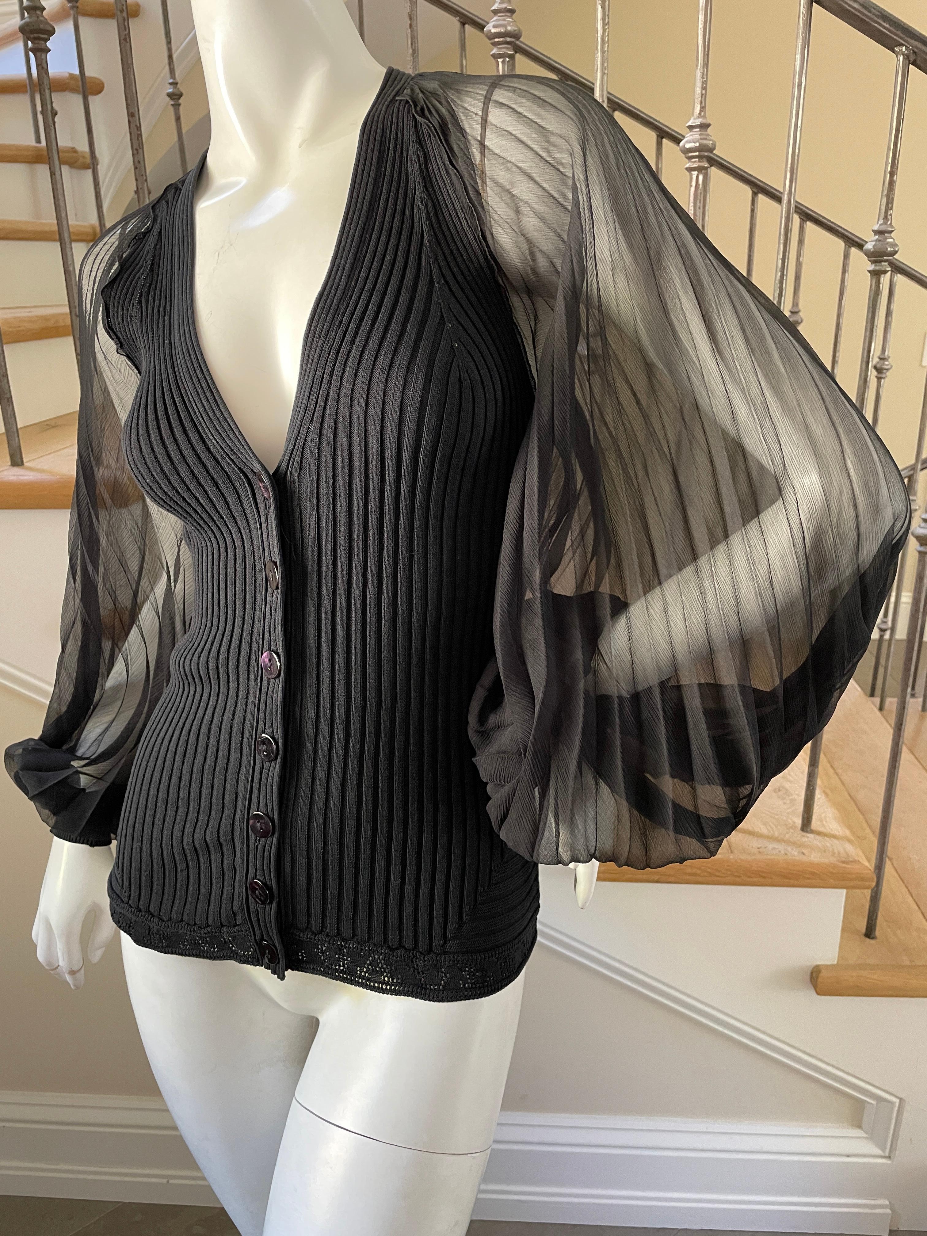 sweater with jean sleeves