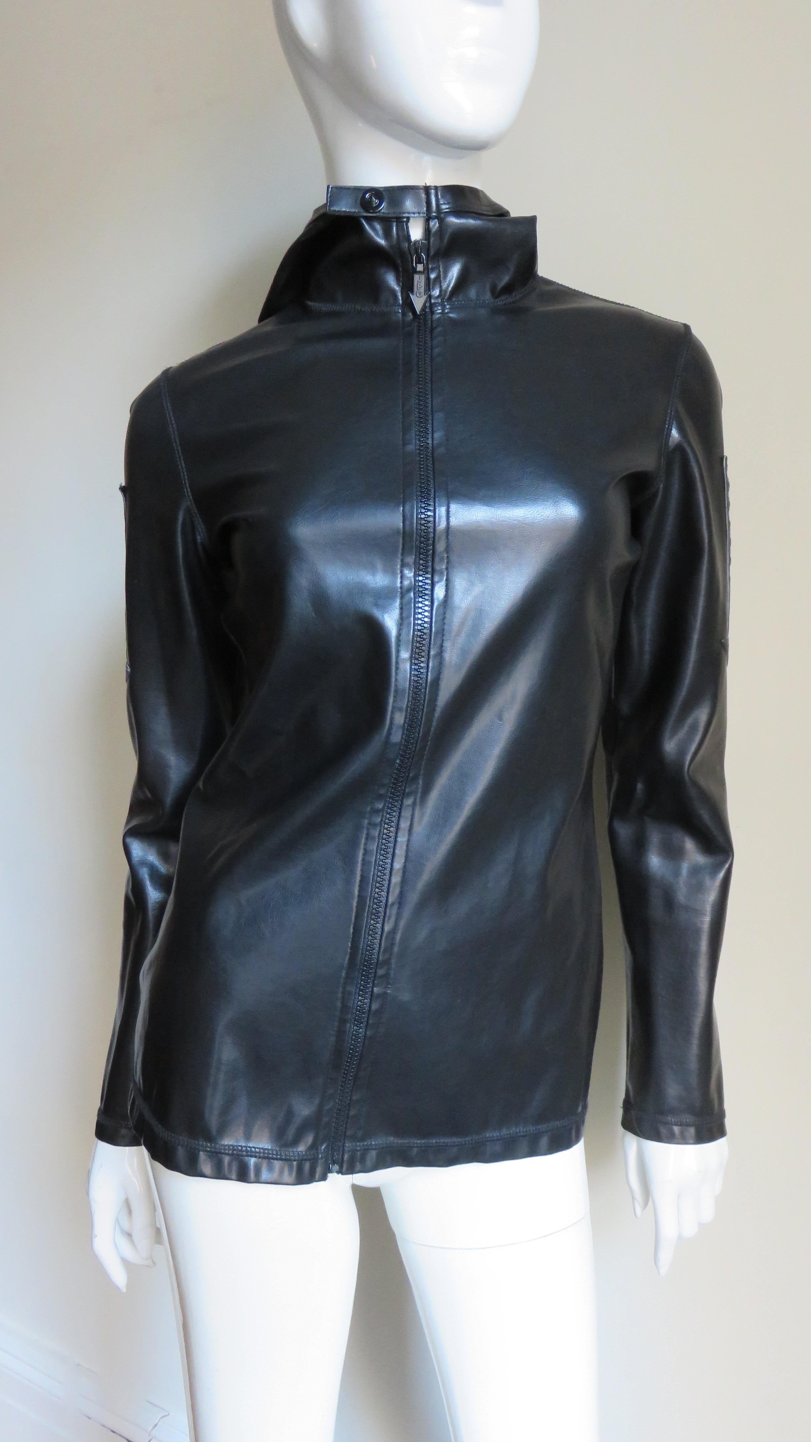 Black Jean Paul Gaultier Hoodie Jacket