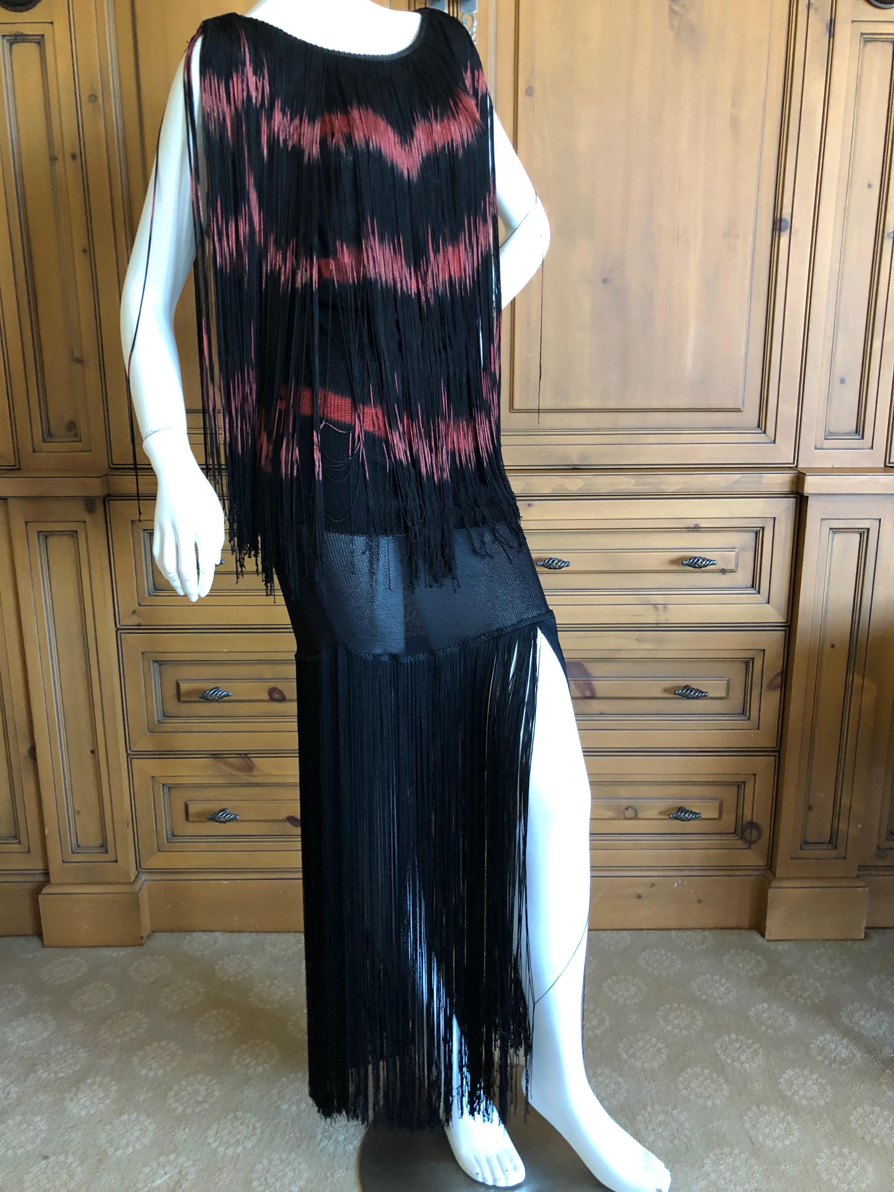 tie dye fringe skirt