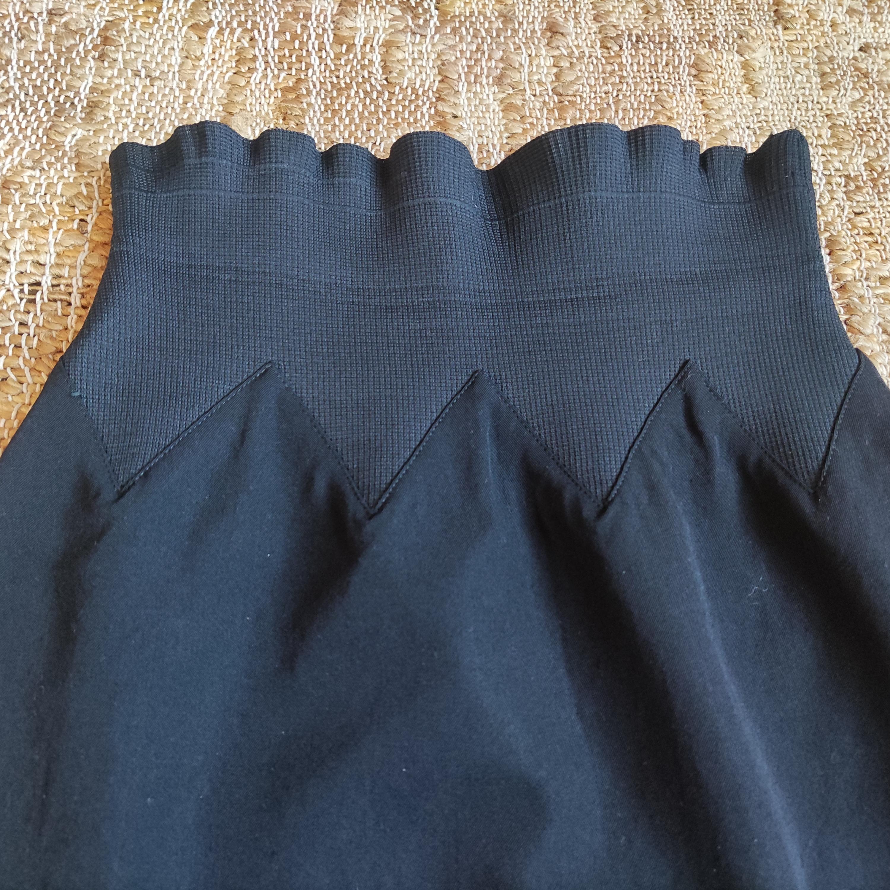 Jean Paul Gaultier pour Gibo Onion Bodycon 1989 80s Equator High Waist Skirt For Sale 1