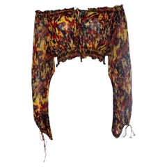 Jean Paul Gaultier, printed crop top