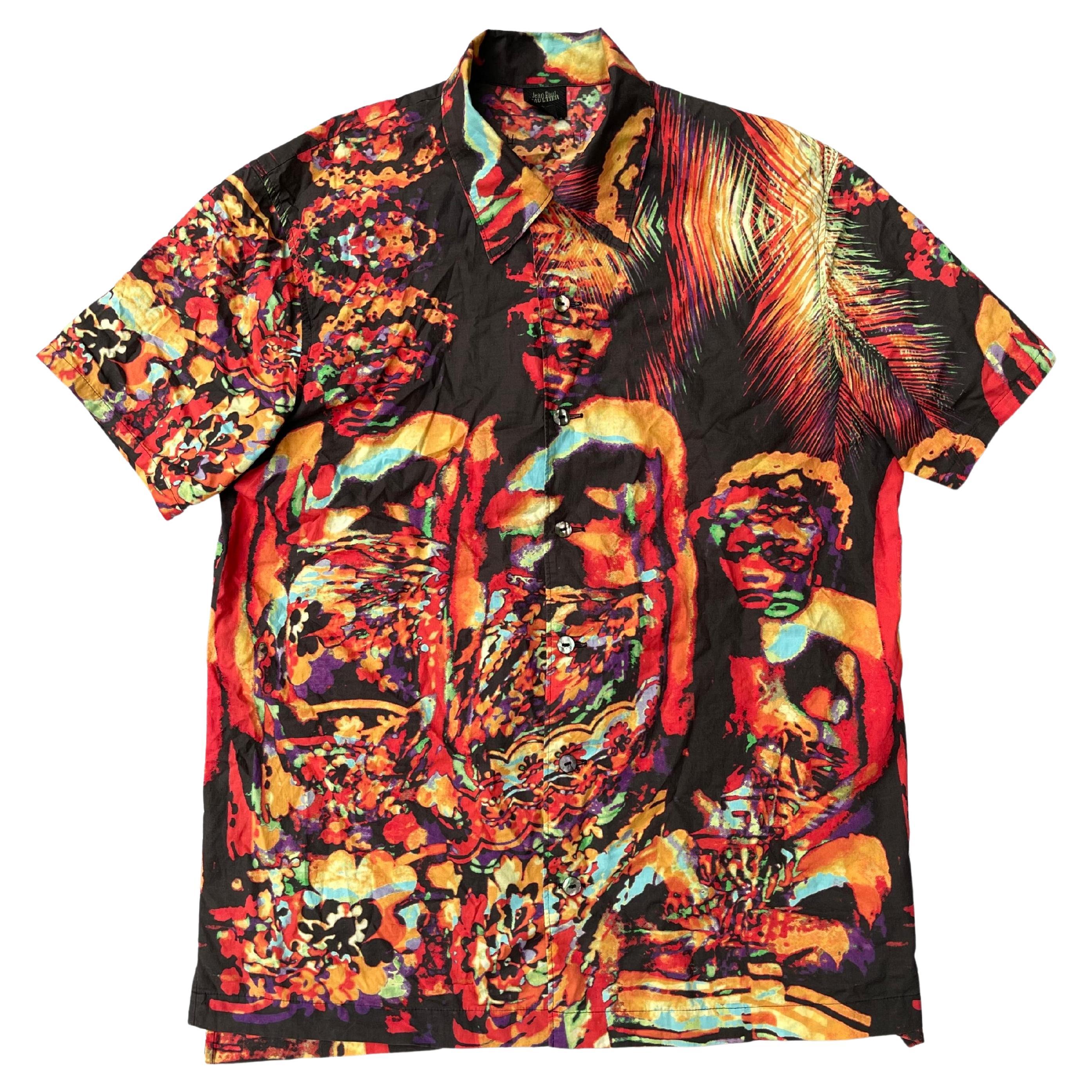 Jean Paul Gaultier Psychedelia Woman Shirt, Spring Summer 2001 