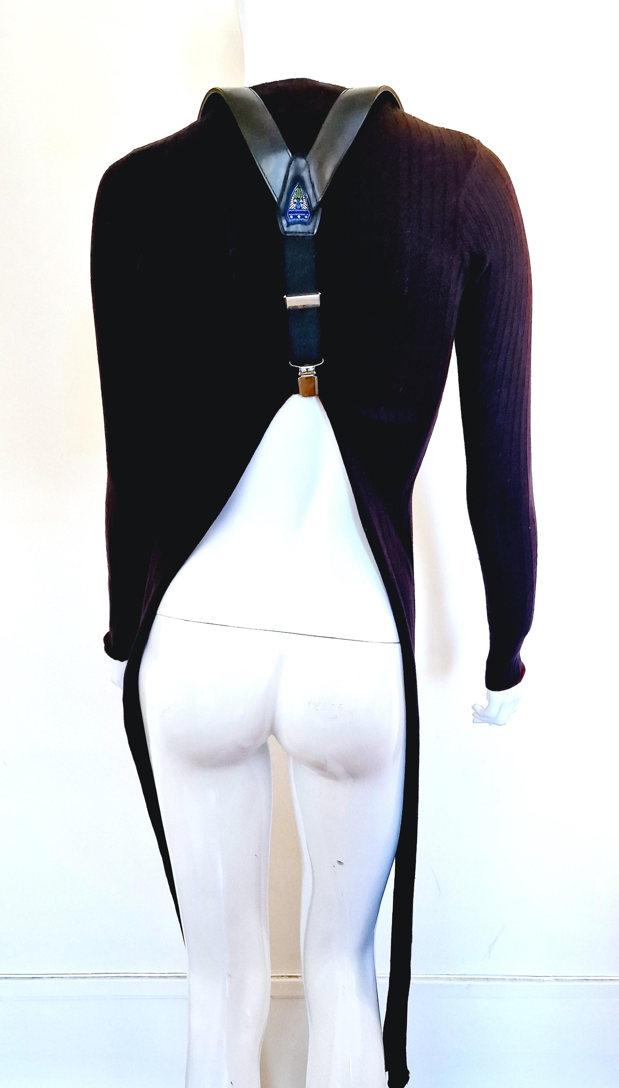 Jean Paul Gaultier Public Cut out  Men Women Vintage T-shirt Crop Shirt Tee Top 8