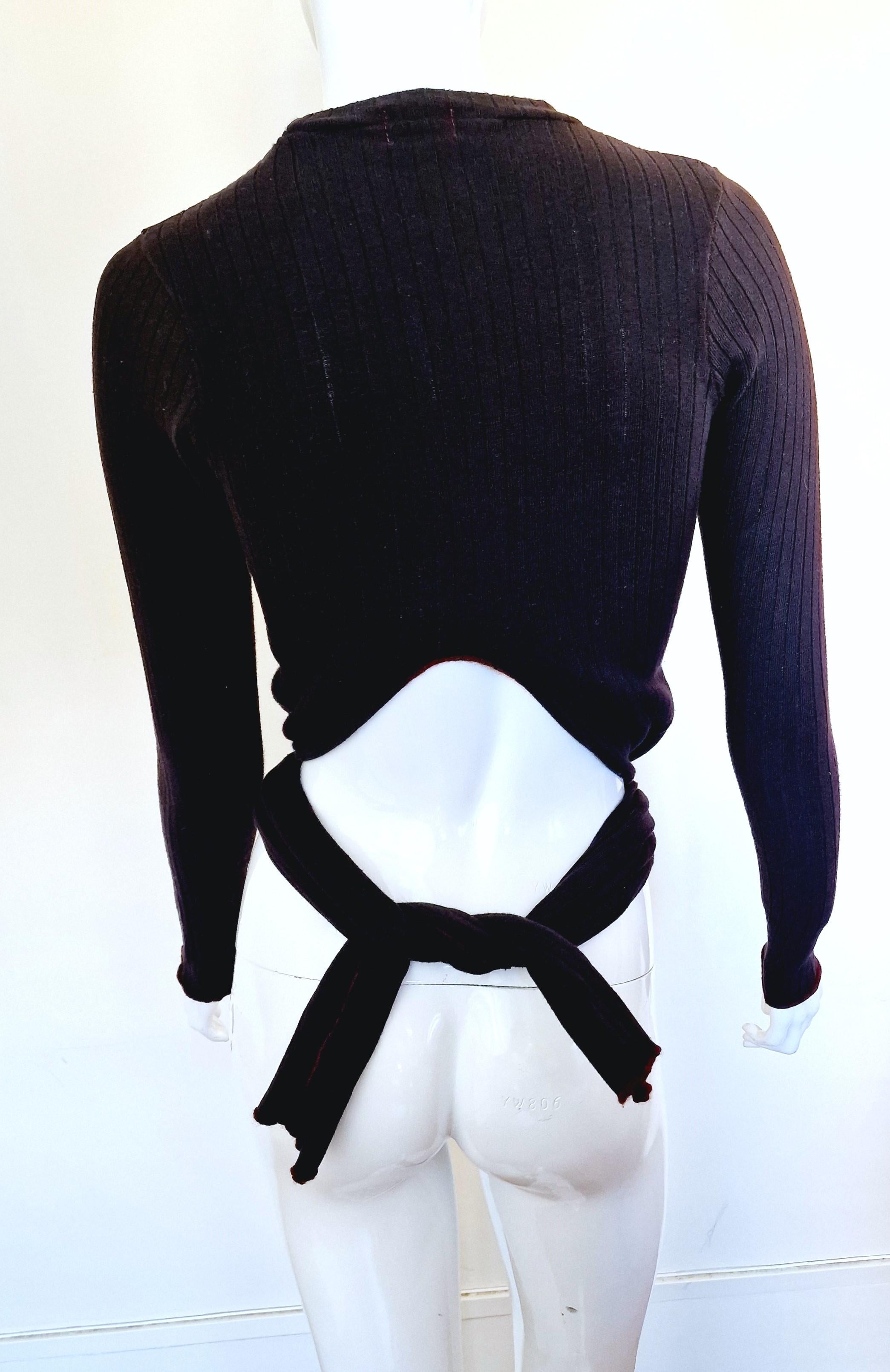 Jean Paul Gaultier Public Cut out  Men Women Vintage T-shirt Crop Shirt Tee Top 4