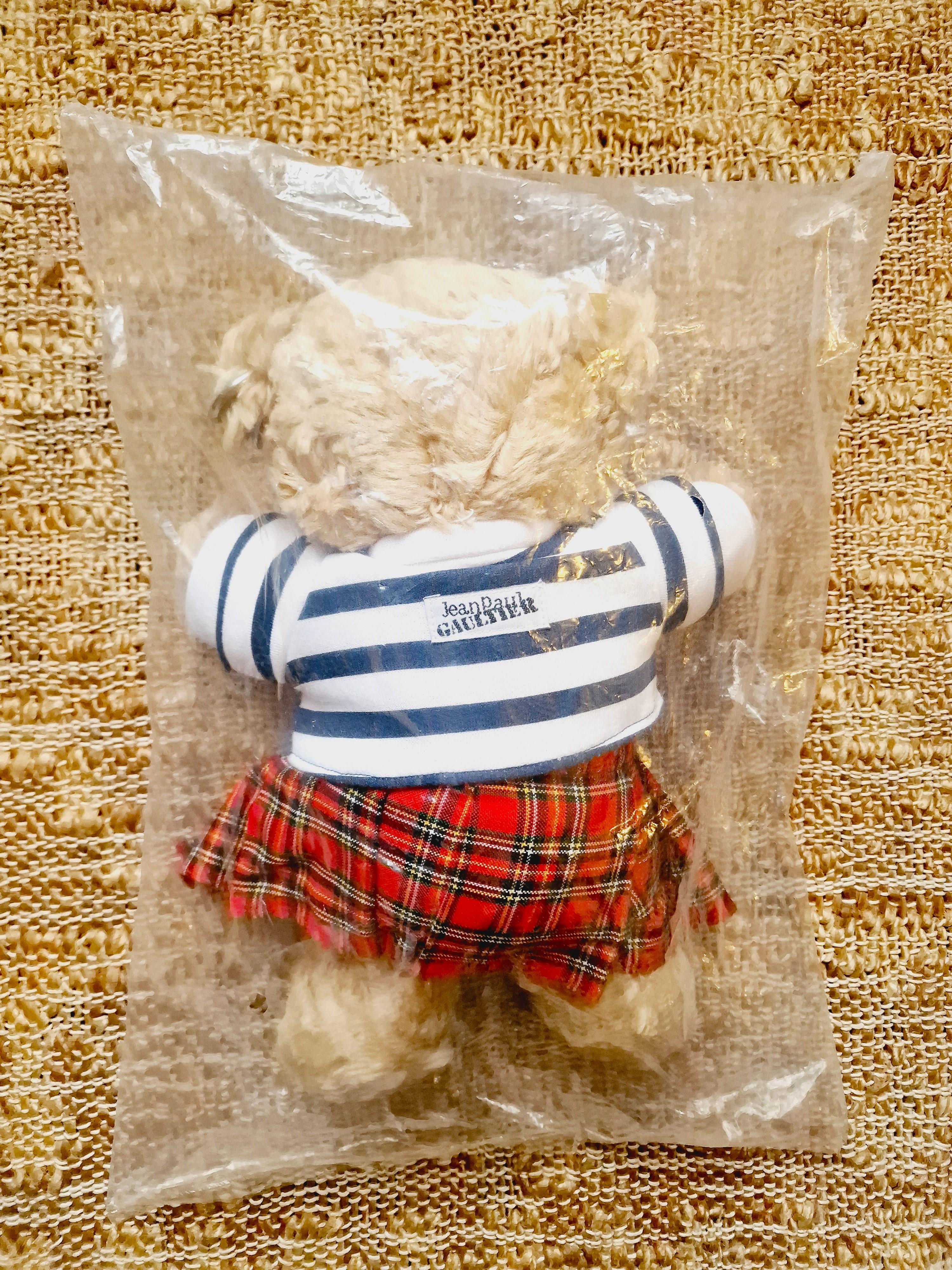 Jean Paul Gaultier Punk Rock New Soft Stuffed Toy Plush Sailor Marine Teddy Bear For Sale 2