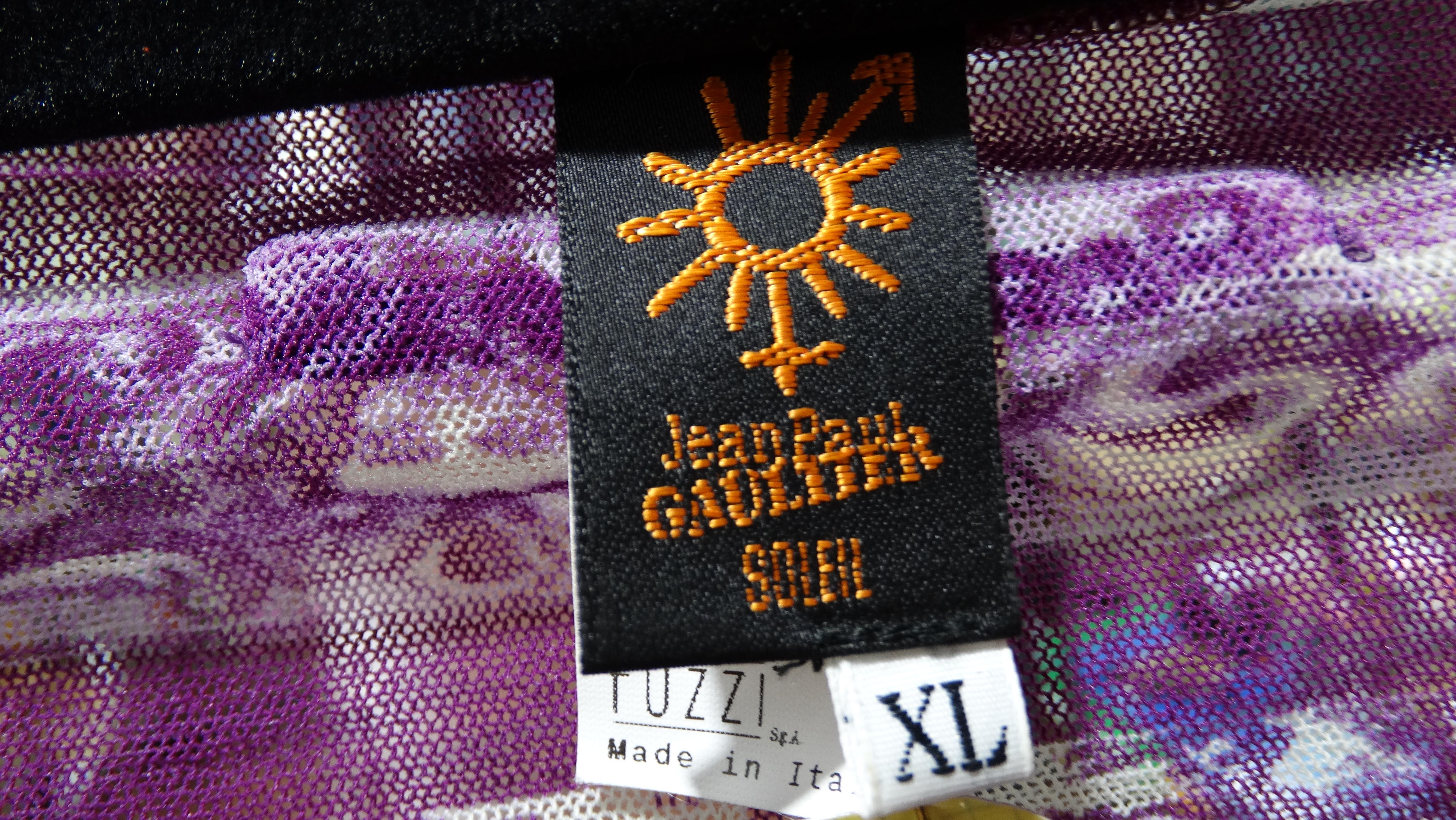 Jean Paul Gaultier Purple Mesh Top 3