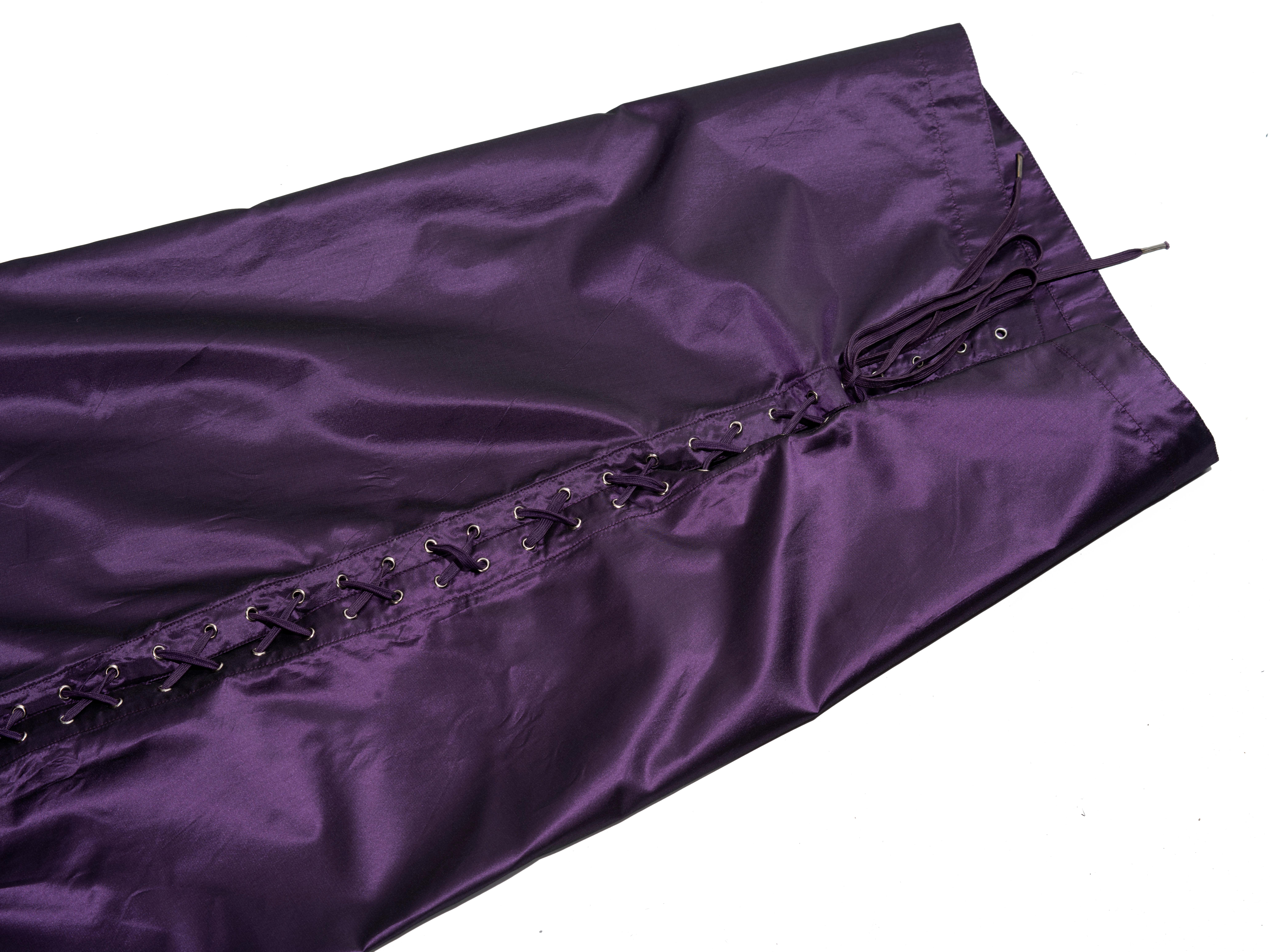 Jean Paul Gaultier purple taffeta convertible evening dress, ss 1992 For Sale 7